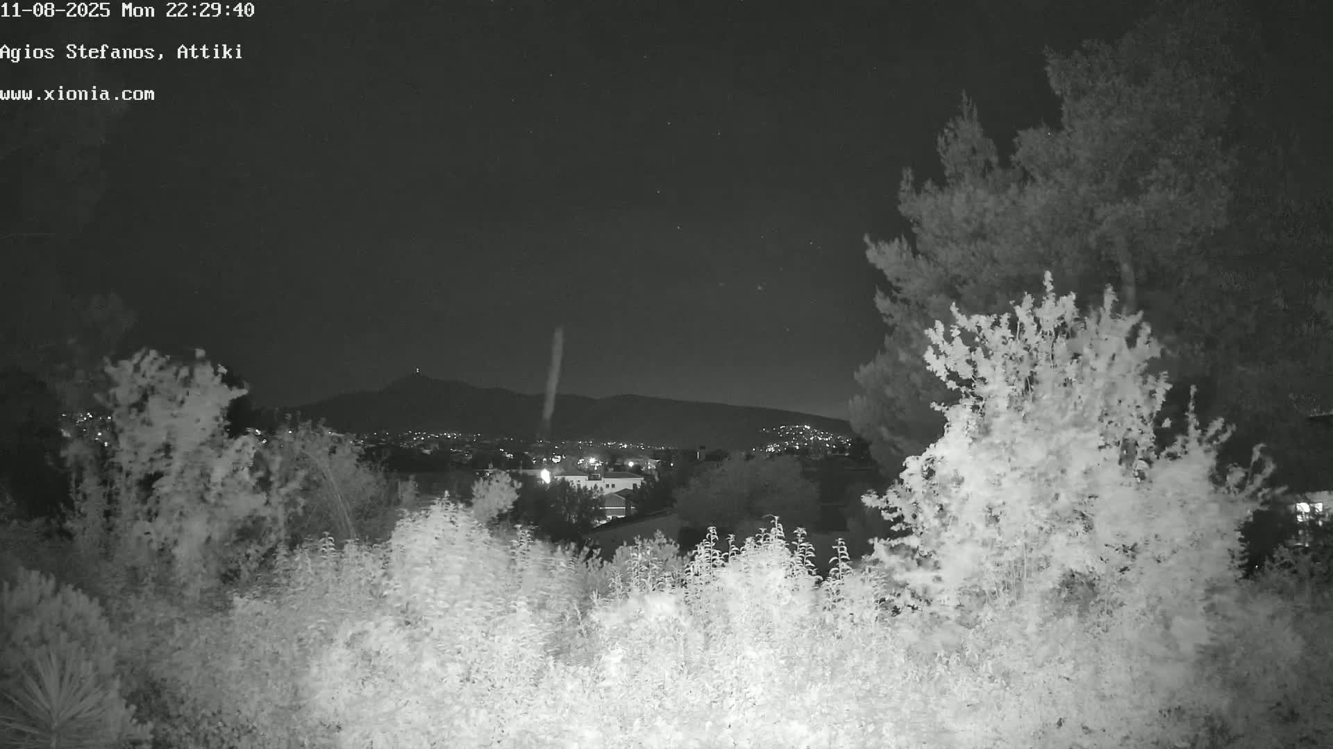 Dionysos, Agios Stefanos Skyline & Mount Pentelicus (Pentéli Óros) Live Cam  - Dasos Kouremenou, Ágios Stéfanos, Diónysos, East Attica (Anatolikís Attikís) , Athens (Athína), Attica (Attikí), Greece