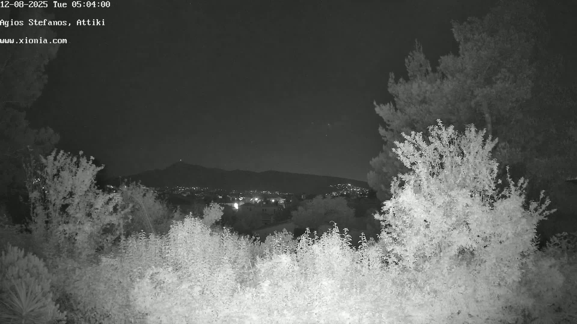Dionysos, Agios Stefanos Skyline & Mount Pentelicus (Pentéli Óros) Live Cam  - Dasos Kouremenou, Ágios Stéfanos, Diónysos, East Attica (Anatolikís Attikís) , Athens (Athína), Attica (Attikí), Greece