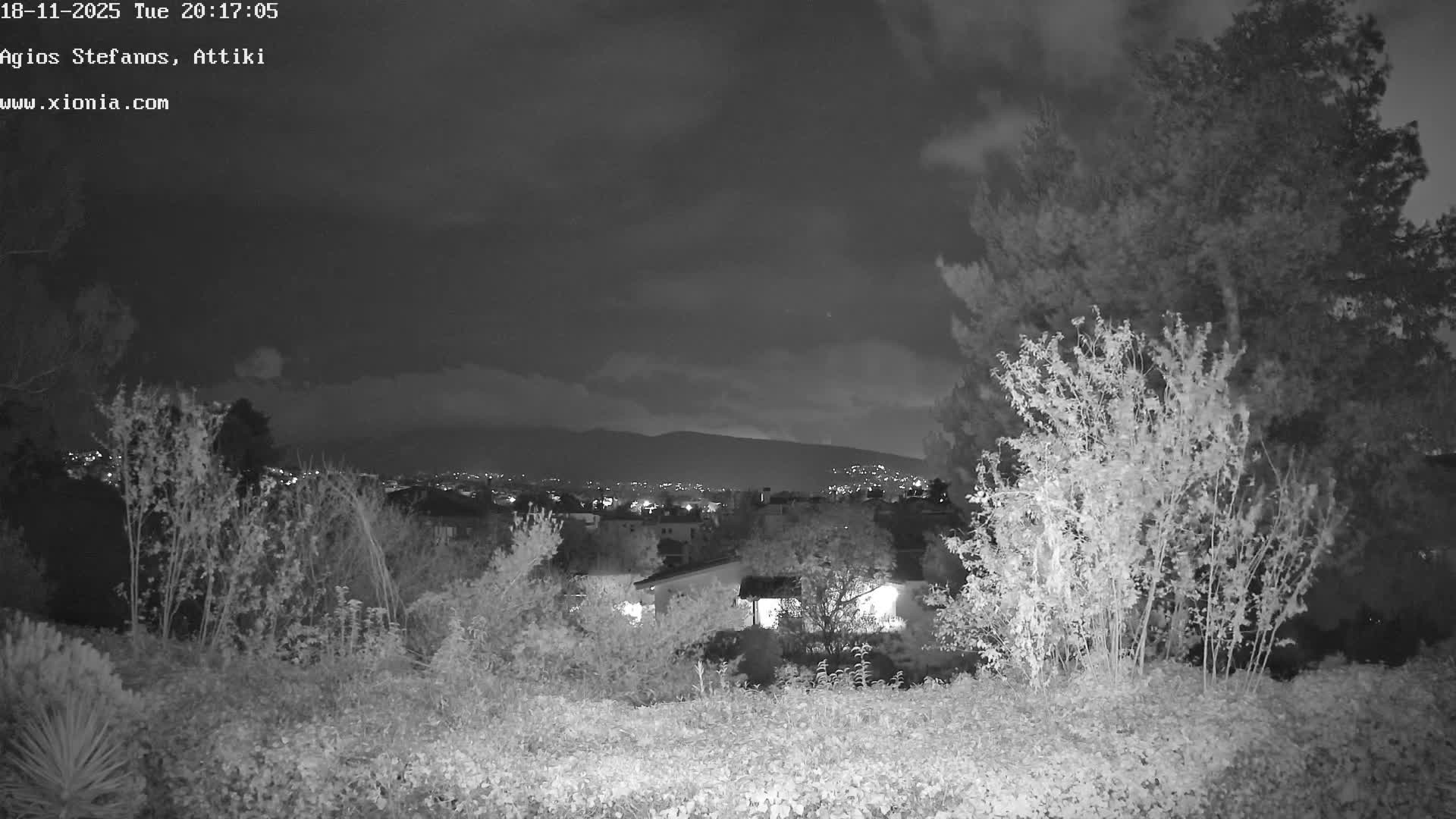 Dionysos, Agios Stefanos Skyline & Mount Pentelicus (Pentéli Óros) Live Cam  - Dasos Kouremenou, Ágios Stéfanos, Diónysos, East Attica (Anatolikís Attikís) , Athens (Athína), Attica (Attikí), Greece