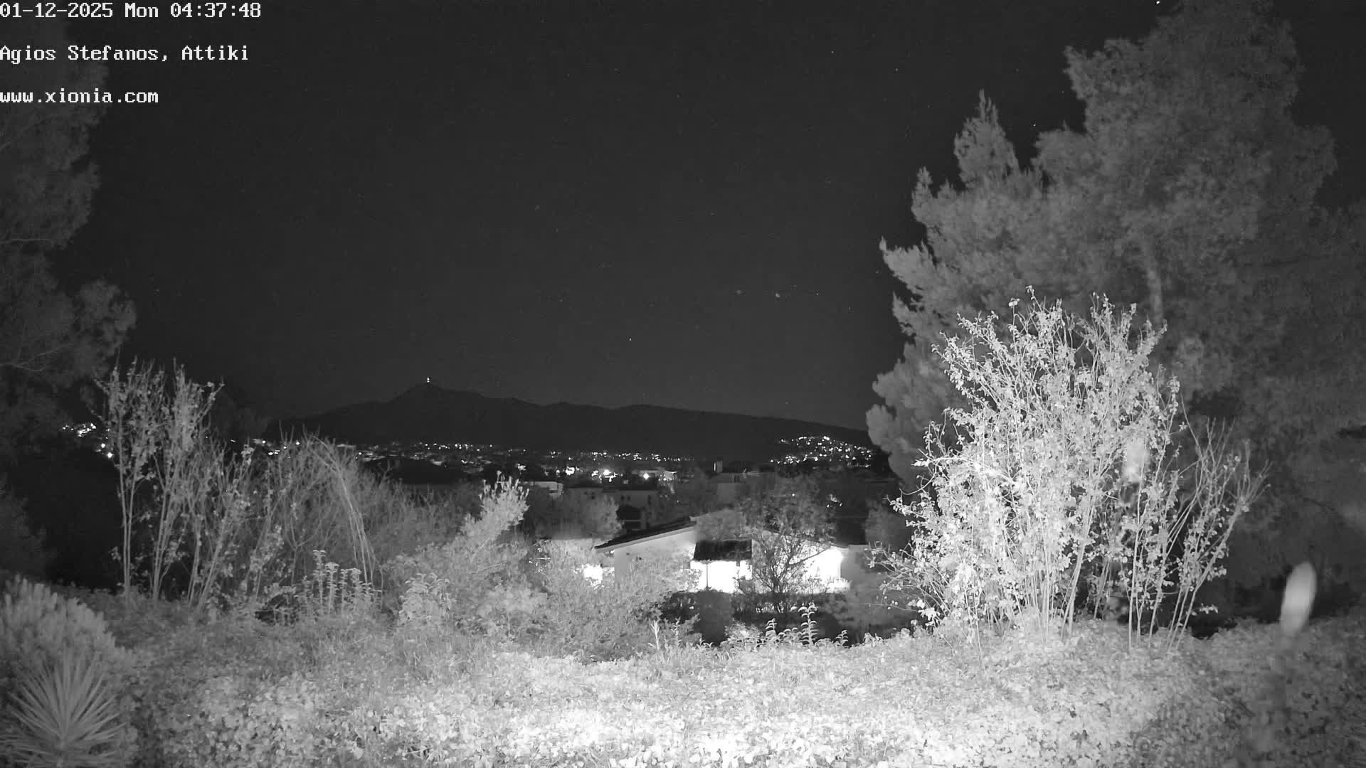 Dionysos, Agios Stefanos Skyline & Mount Pentelicus (Pentéli Óros) Live Cam  - Dasos Kouremenou, Ágios Stéfanos, Diónysos, East Attica (Anatolikís Attikís) , Athens (Athína), Attica (Attikí), Greece