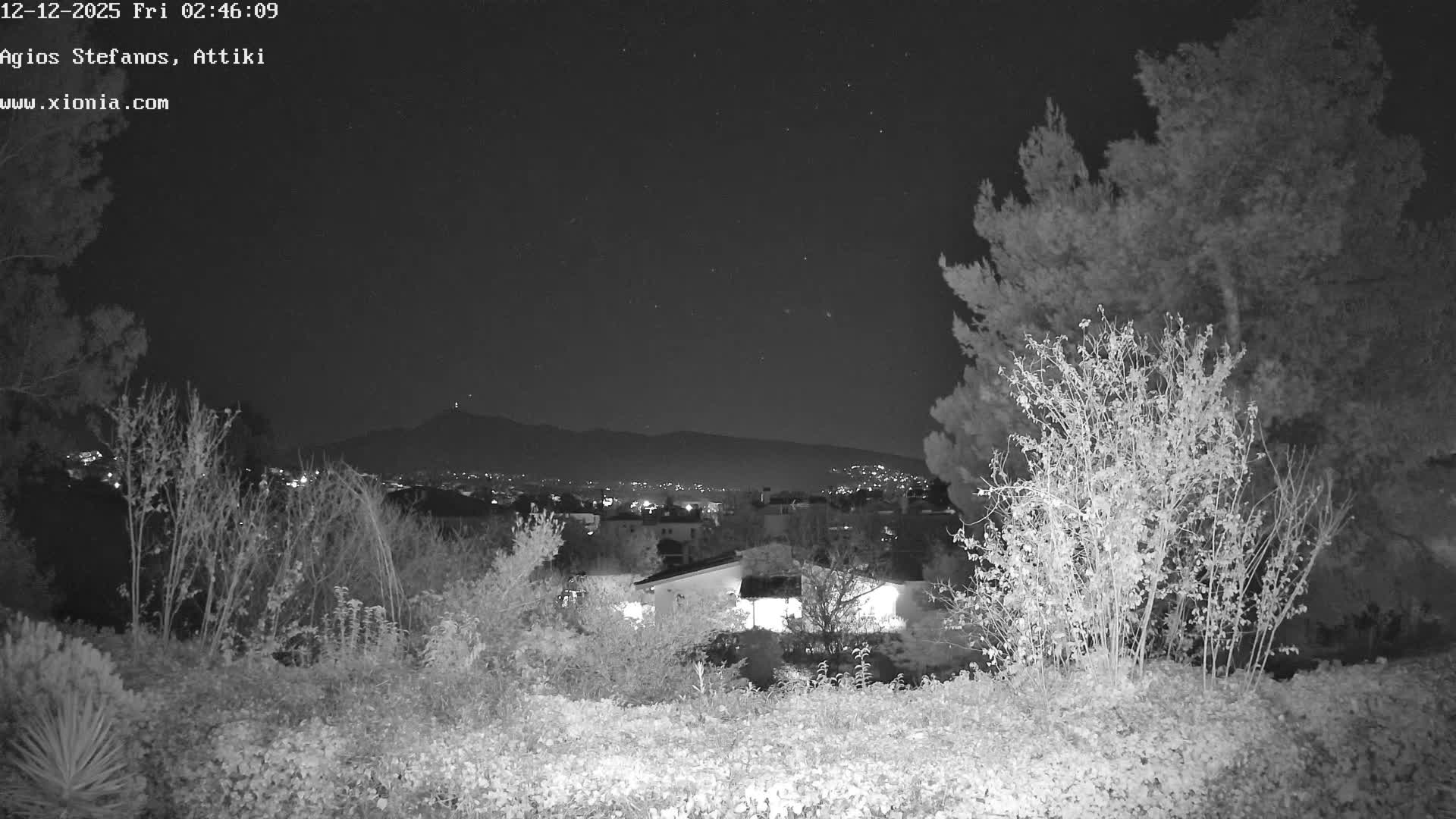 Dionysos, Agios Stefanos Skyline & Mount Pentelicus (Pentéli Óros) Live Cam  - Dasos Kouremenou, Ágios Stéfanos, Diónysos, East Attica (Anatolikís Attikís) , Athens (Athína), Attica (Attikí), Greece