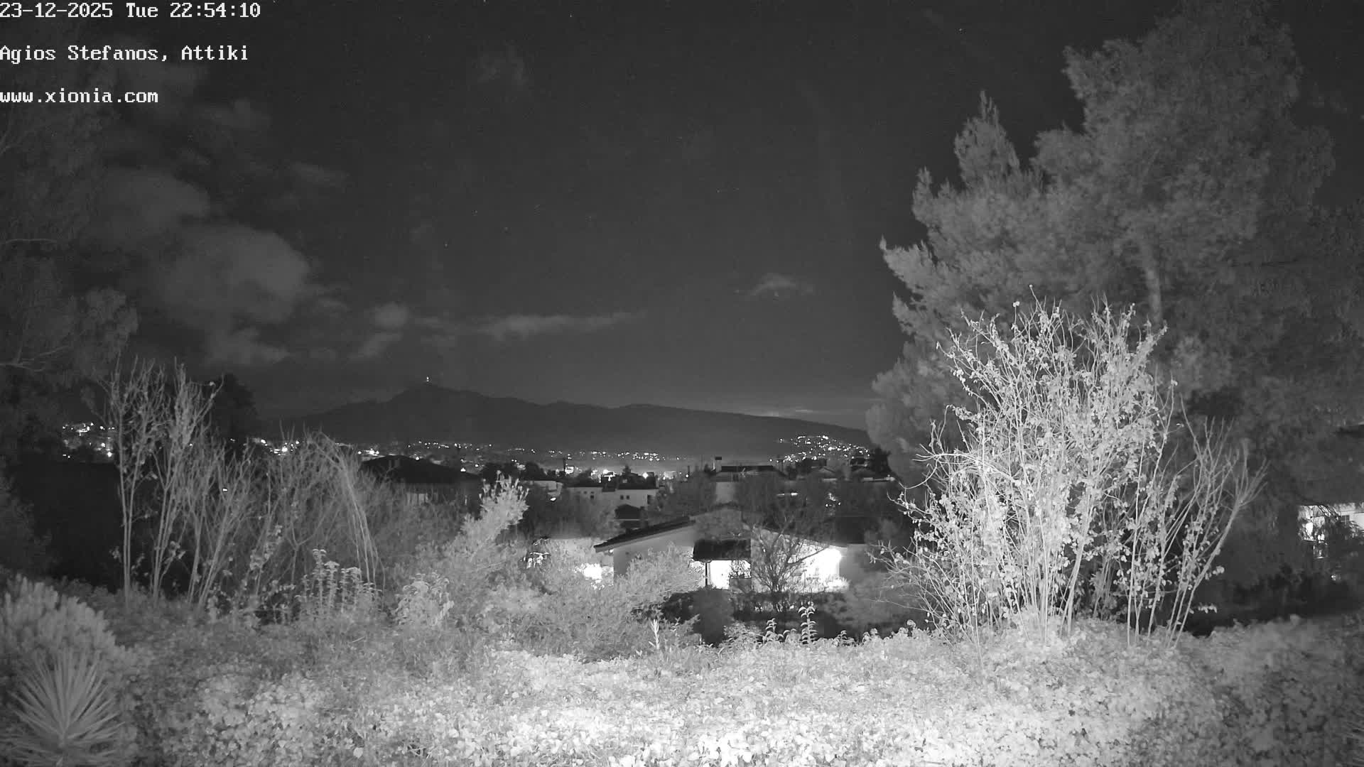 Dionysos, Agios Stefanos Skyline & Mount Pentelicus (Pentéli Óros) Live Cam  - Dasos Kouremenou, Ágios Stéfanos, Diónysos, East Attica (Anatolikís Attikís) , Athens (Athína), Attica (Attikí), Greece