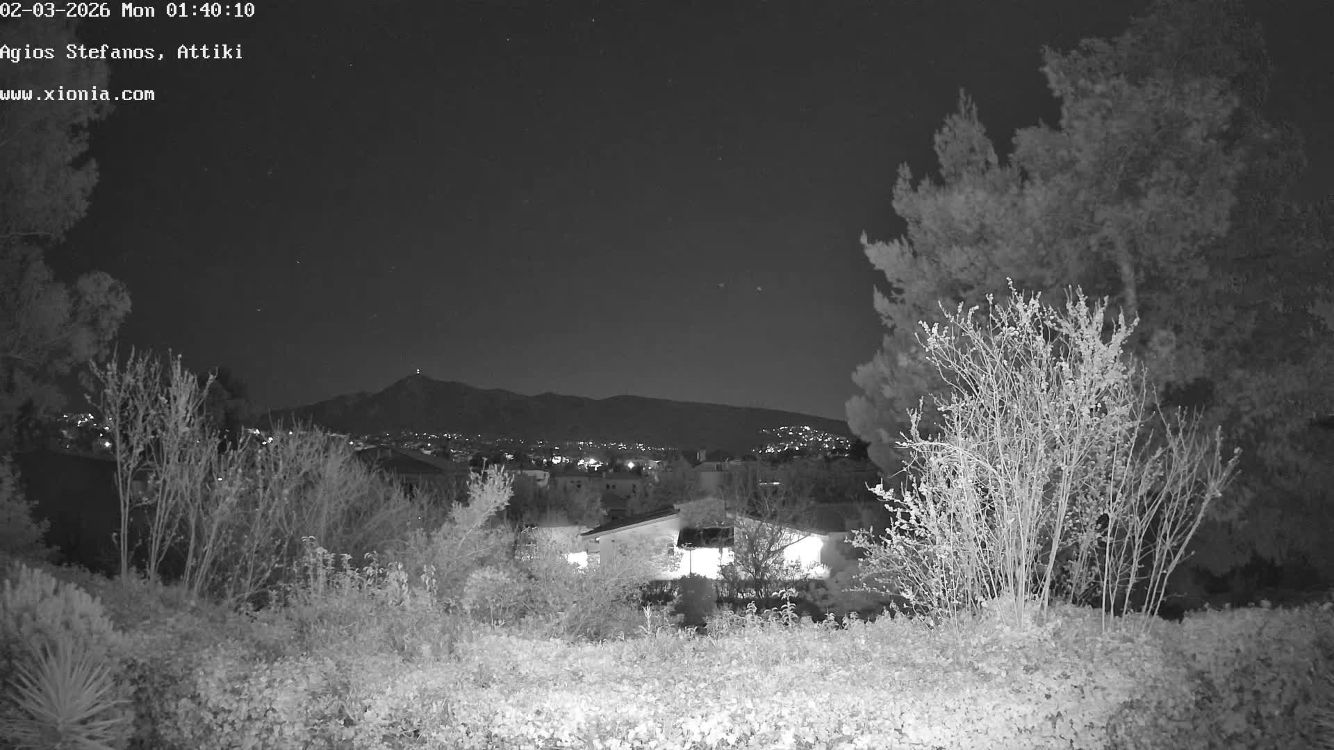 Dionysos, Agios Stefanos Skyline & Mount Pentelicus (Pentéli Óros) Live Cam  - Dasos Kouremenou, Ágios Stéfanos, Diónysos, East Attica (Anatolikís Attikís) , Athens (Athína), Attica (Attikí), Greece
