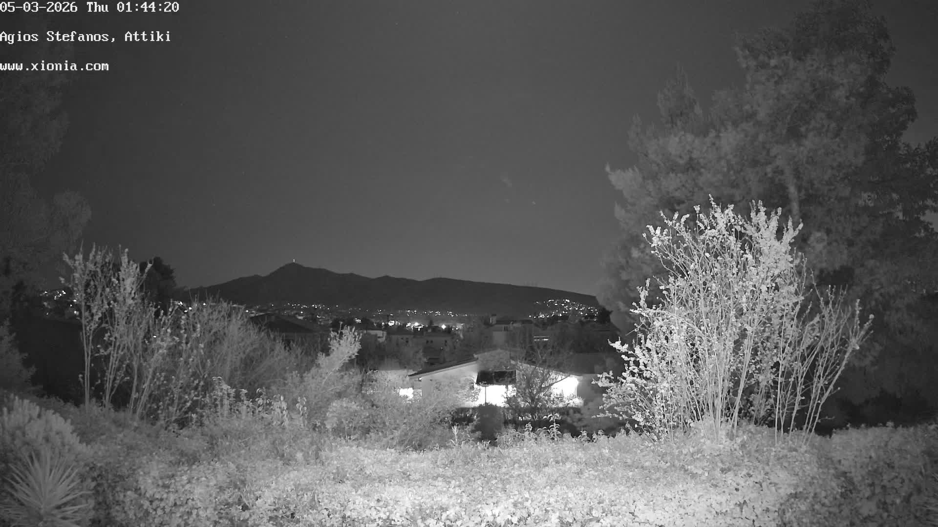 Dionysos, Agios Stefanos Skyline & Mount Pentelicus (Pentéli Óros) Live Cam  - Dasos Kouremenou, Ágios Stéfanos, Diónysos, East Attica (Anatolikís Attikís) , Athens (Athína), Attica (Attikí), Greece