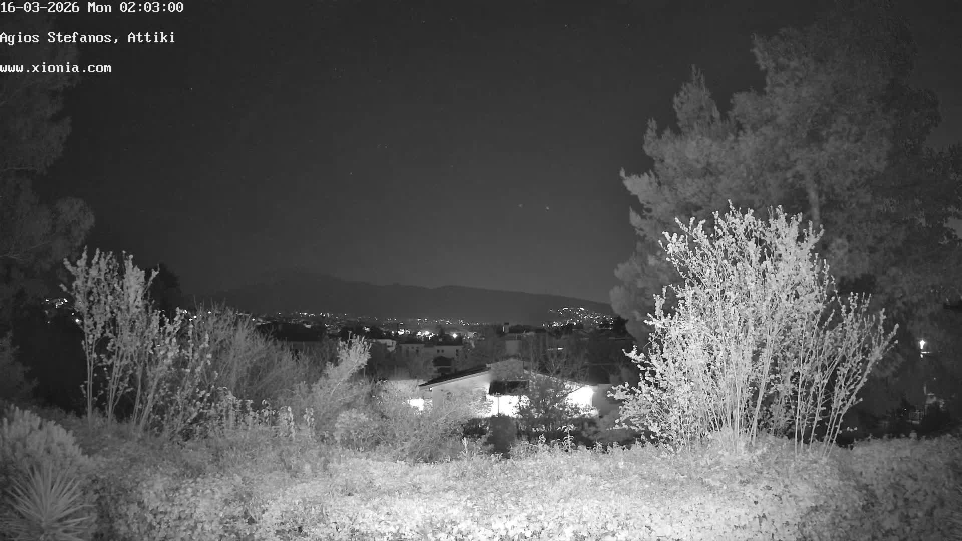 Dionysos, Agios Stefanos Skyline & Mount Pentelicus (Pentéli Óros) Live Cam  - Dasos Kouremenou, Ágios Stéfanos, Diónysos, East Attica (Anatolikís Attikís) , Athens (Athína), Attica (Attikí), Greece
