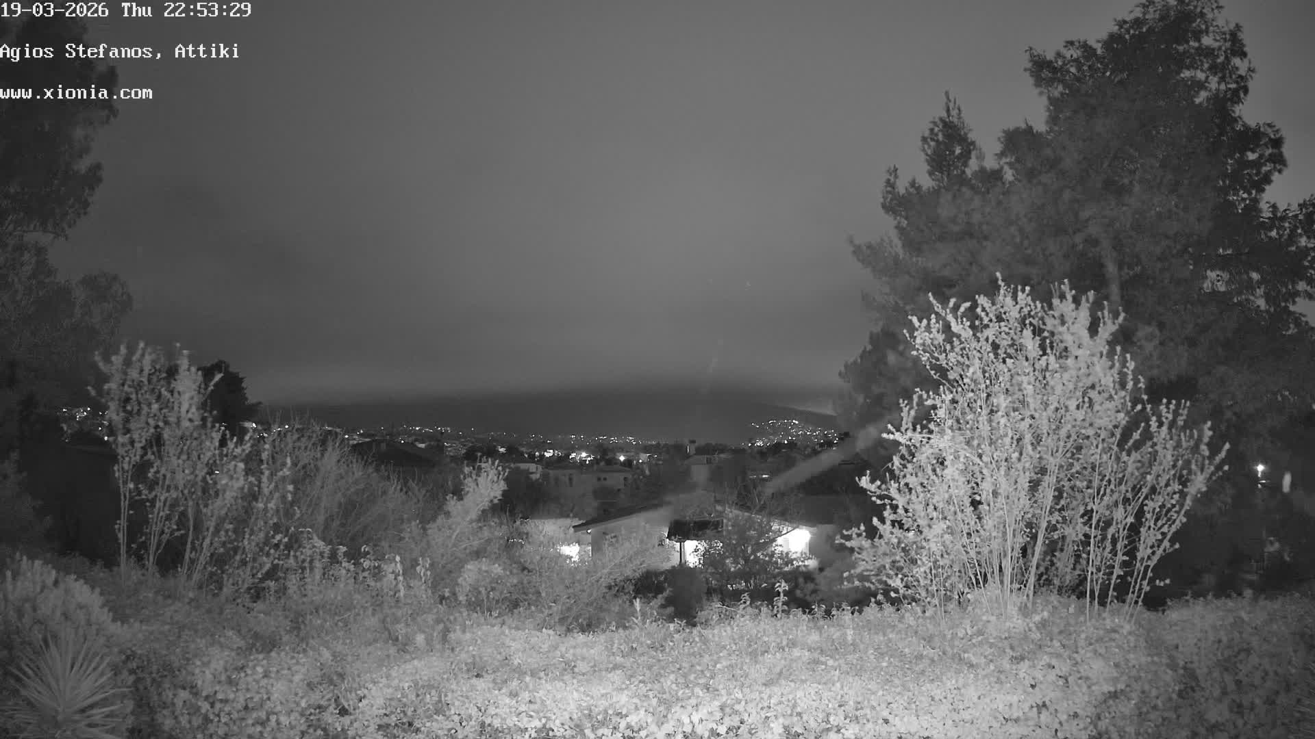 Dionysos, Agios Stefanos Skyline & Mount Pentelicus (Pentéli Óros) Live Cam  - Dasos Kouremenou, Ágios Stéfanos, Diónysos, East Attica (Anatolikís Attikís) , Athens (Athína), Attica (Attikí), Greece