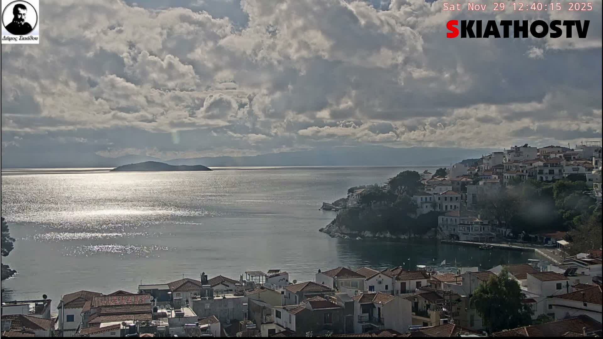 Skiathos Island, Skiathos Skyline Live Cam - Skiáthos, Sporades, Thessaly & Central Greece (Thessalía), Greece