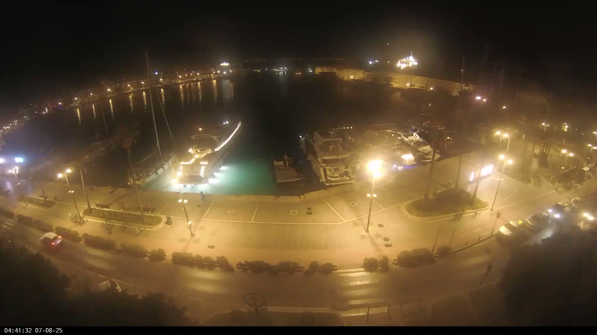 Kos City, Kos Island Harbour, Nerantzia Castle & Turkey Mainland View Live Cam - Kos, Dodacanese,  South Aegean (Periféreia Notíou Aigaíou), Greece