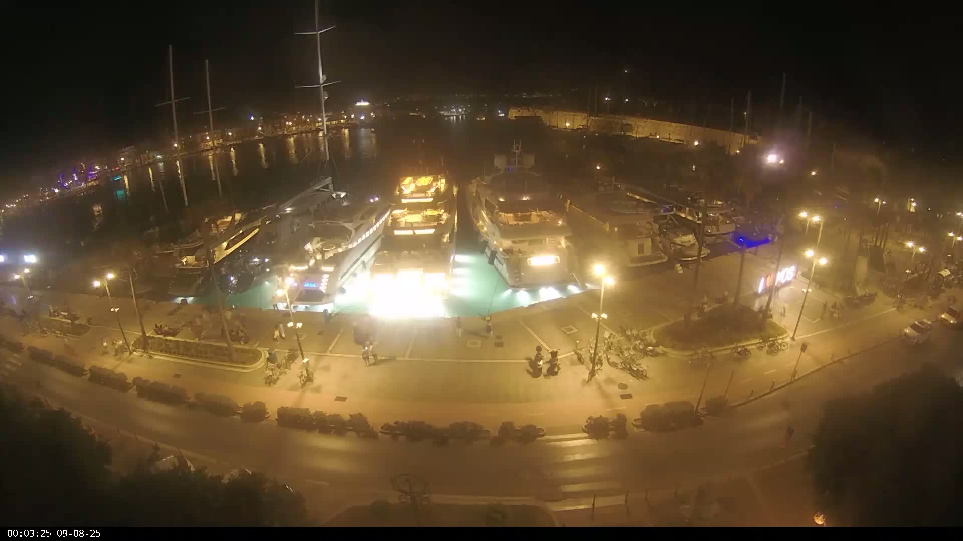 Kos City, Kos Island Harbour, Nerantzia Castle & Turkey Mainland View Live Cam - Kos, Dodacanese,  South Aegean (Periféreia Notíou Aigaíou), Greece