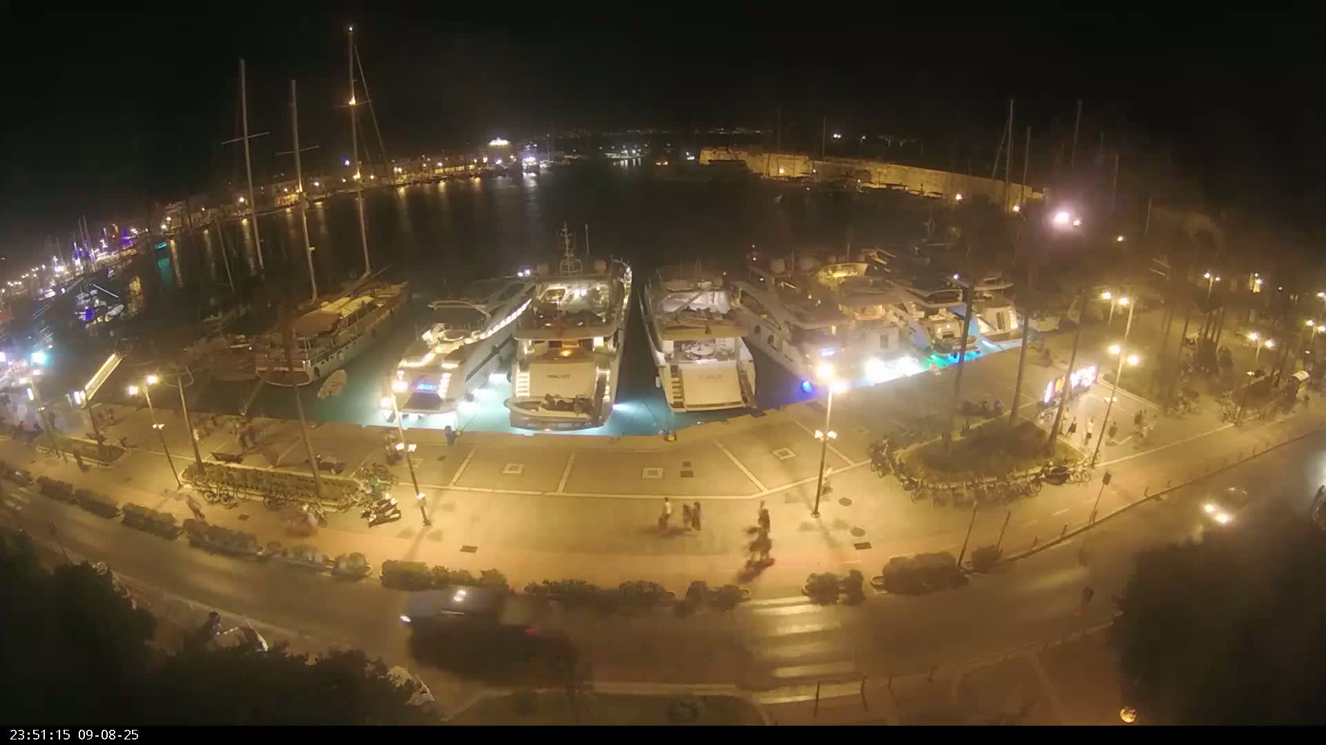 Kos City, Kos Island Harbour, Nerantzia Castle & Turkey Mainland View Live Cam - Kos, Dodacanese,  South Aegean (Periféreia Notíou Aigaíou), Greece