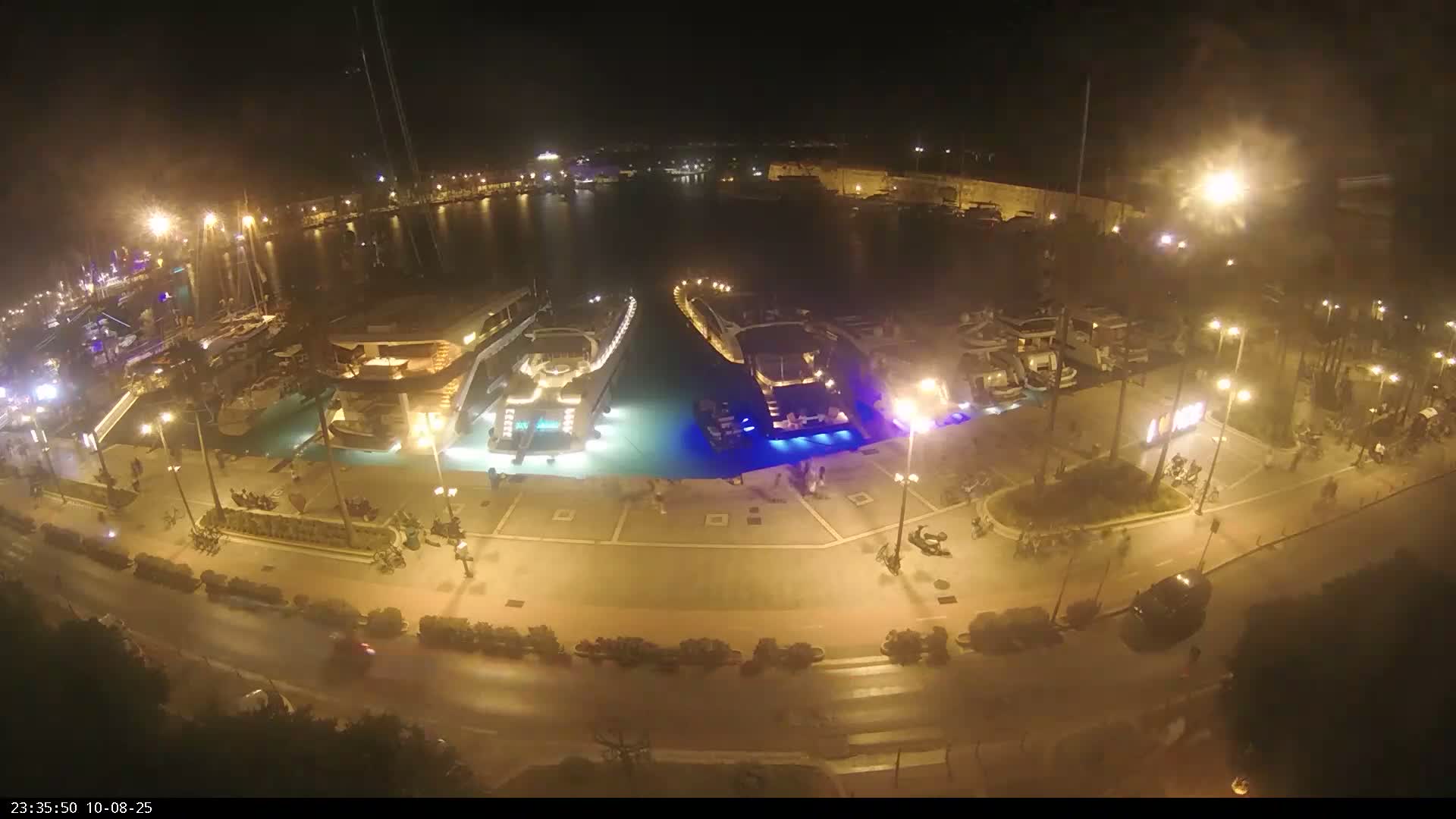 Kos City, Kos Island Harbour, Nerantzia Castle & Turkey Mainland View Live Cam - Kos, Dodacanese,  South Aegean (Periféreia Notíou Aigaíou), Greece