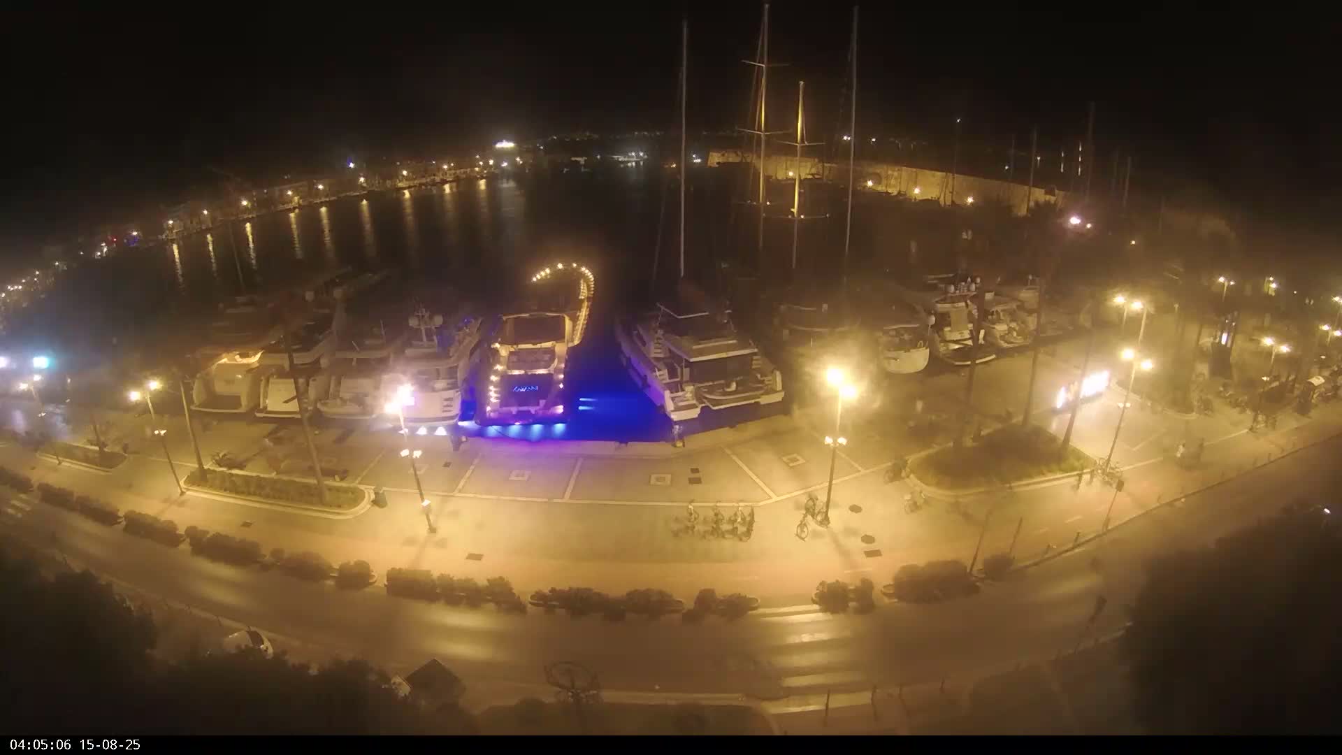 Kos City, Kos Island Harbour, Nerantzia Castle & Turkey Mainland View Live Cam - Kos, Dodacanese,  South Aegean (Periféreia Notíou Aigaíou), Greece