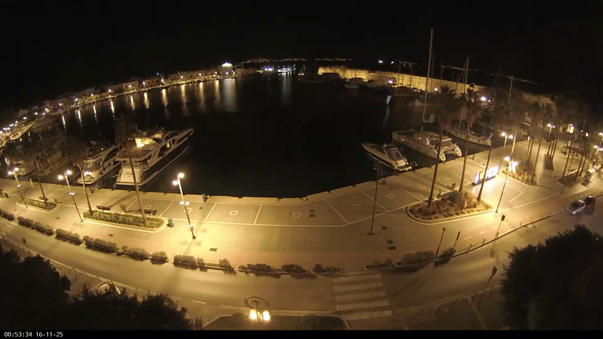 Kos City, Kos Island Harbour, Nerantzia Castle & Turkey Mainland View Live Cam - Kos, Dodacanese,  South Aegean (Periféreia Notíou Aigaíou), Greece