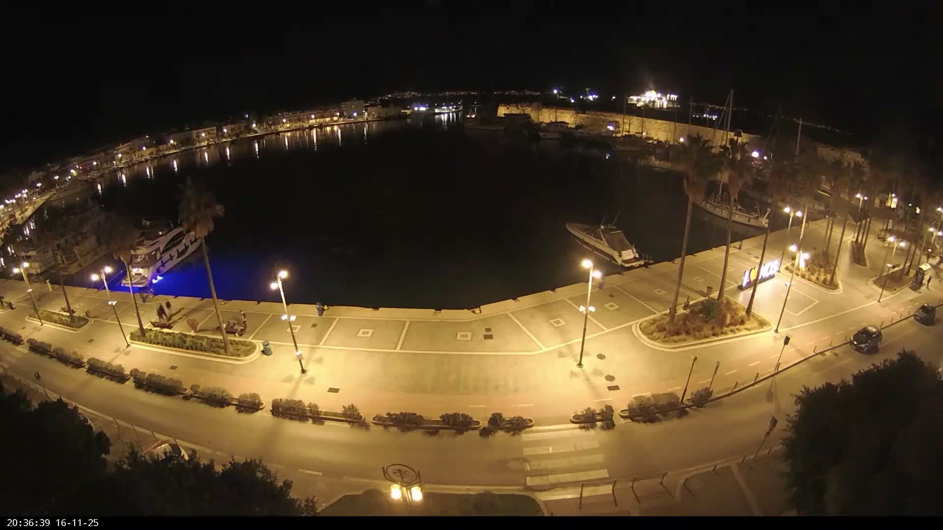 Kos City, Kos Island Harbour, Nerantzia Castle & Turkey Mainland View Live Cam - Kos, Dodacanese,  South Aegean (Periféreia Notíou Aigaíou), Greece