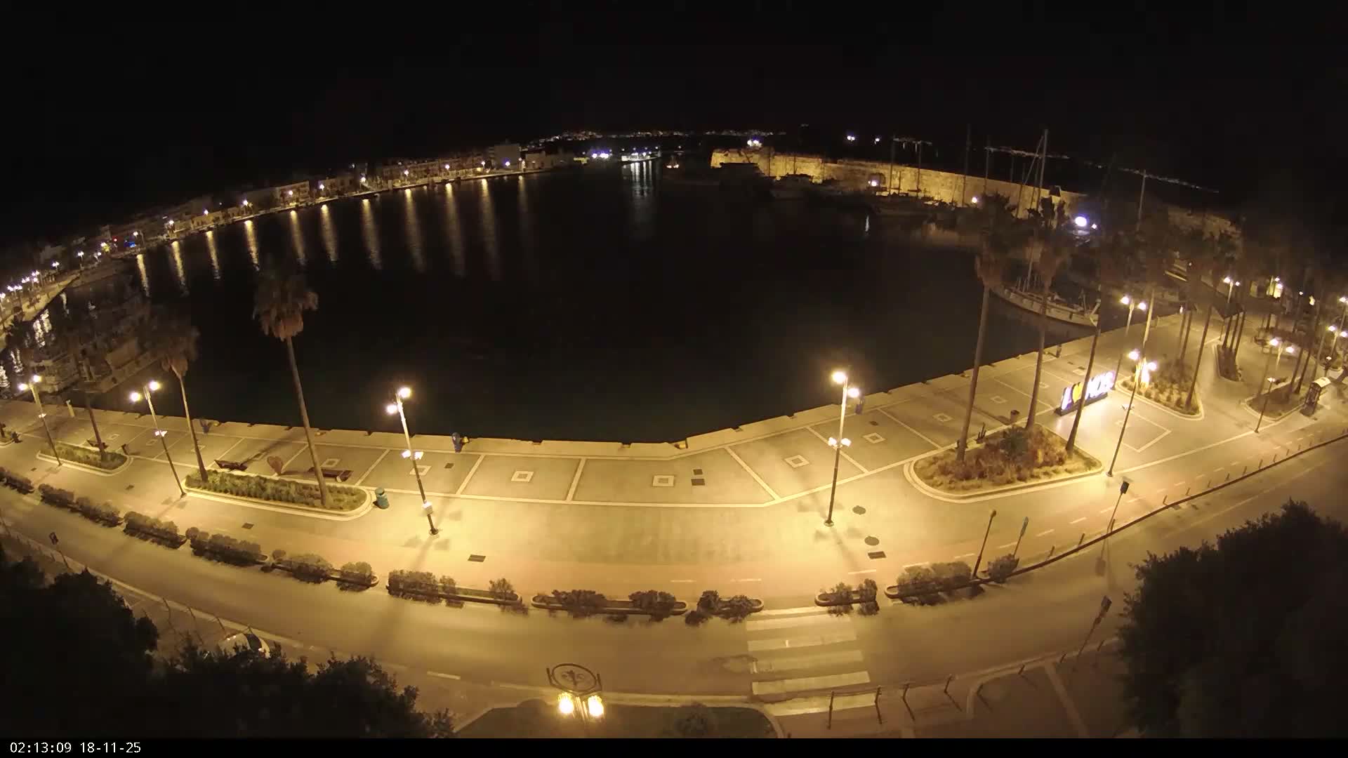 Kos City, Kos Island Harbour, Nerantzia Castle & Turkey Mainland View Live Cam - Kos, Dodacanese,  South Aegean (Periféreia Notíou Aigaíou), Greece