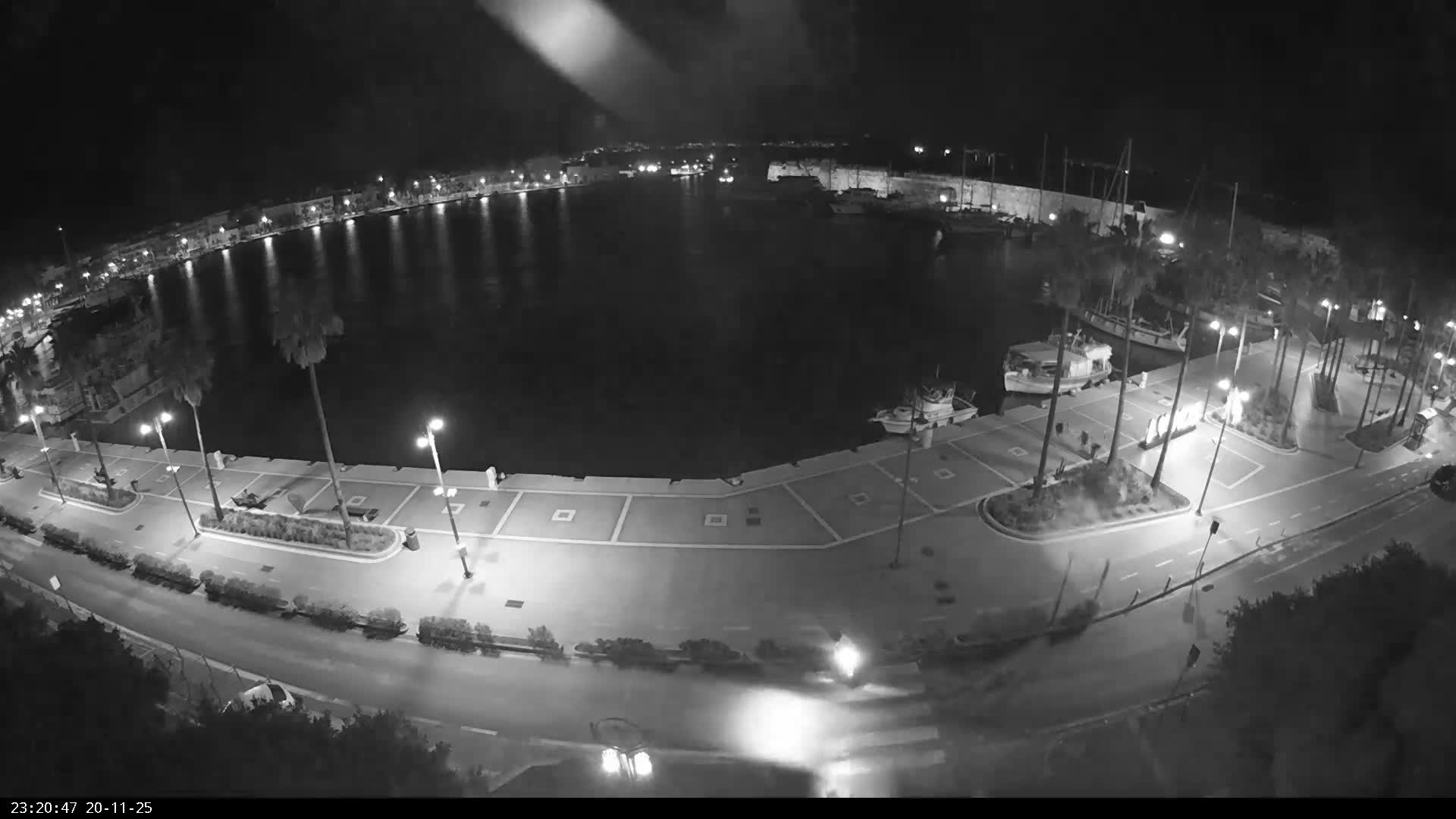 Kos City, Kos Island Harbour, Nerantzia Castle & Turkey Mainland View Live Cam - Kos, Dodacanese,  South Aegean (Periféreia Notíou Aigaíou), Greece