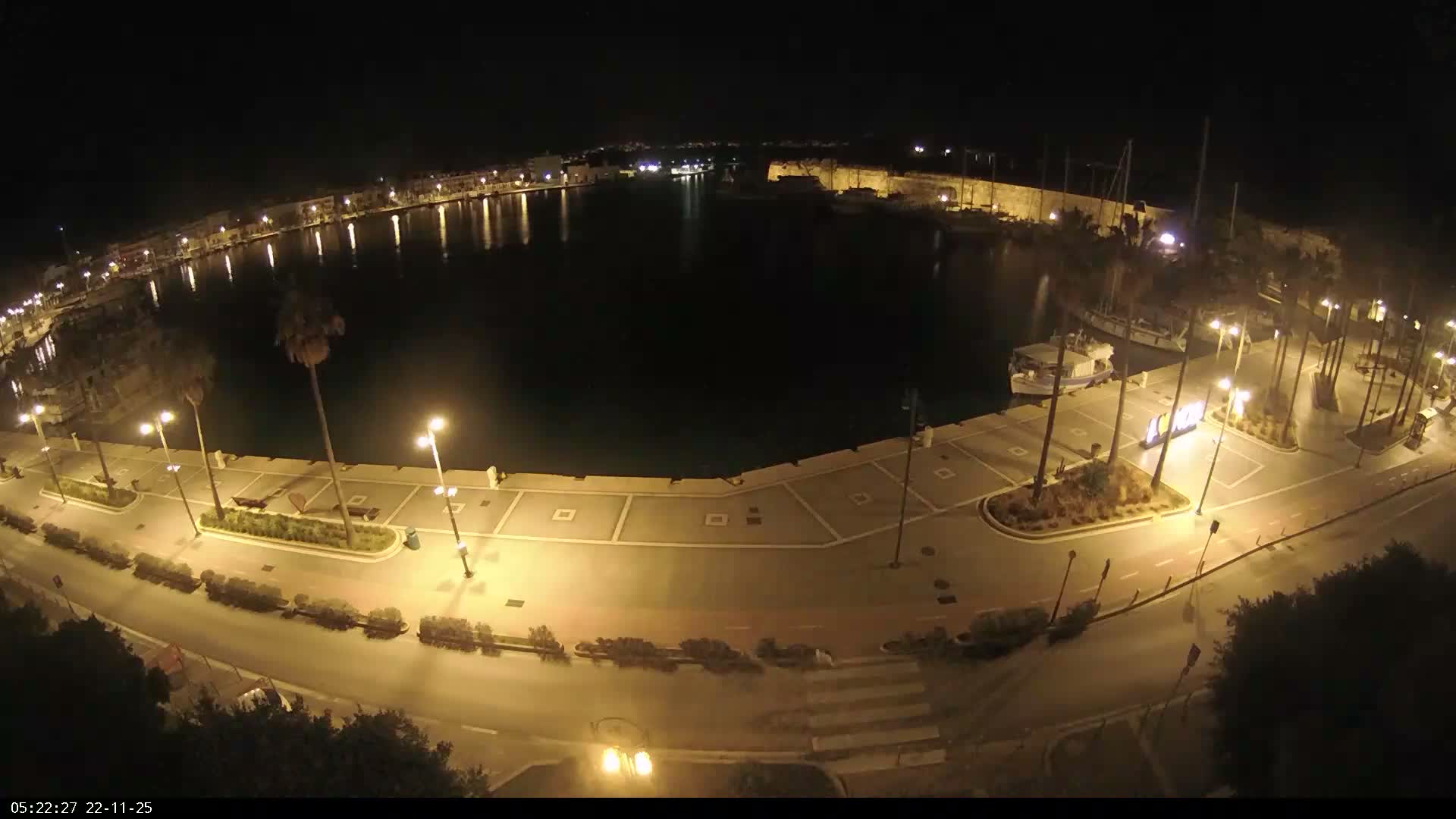 Kos City, Kos Island Harbour, Nerantzia Castle & Turkey Mainland View Live Cam - Kos, Dodacanese,  South Aegean (Periféreia Notíou Aigaíou), Greece