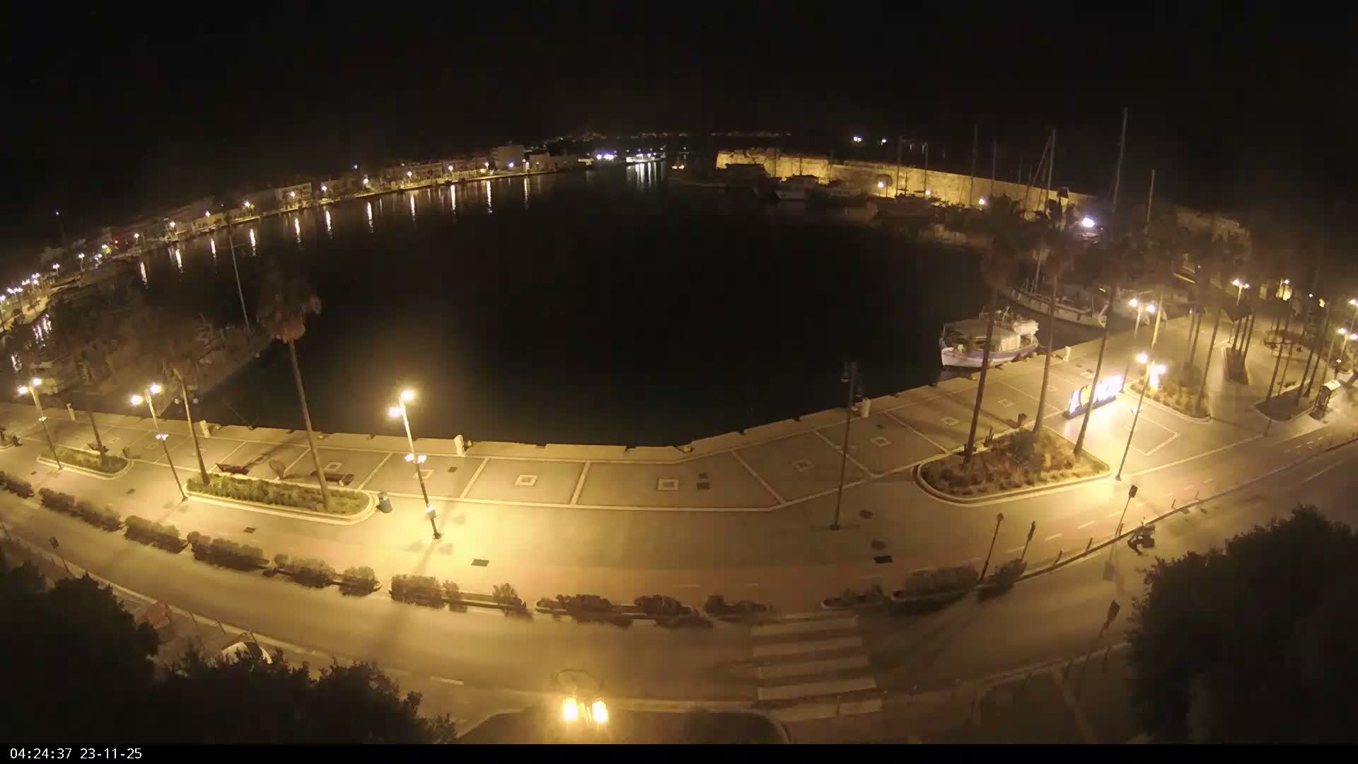 Kos City, Kos Island Harbour, Nerantzia Castle & Turkey Mainland View Live Cam - Kos, Dodacanese,  South Aegean (Periféreia Notíou Aigaíou), Greece