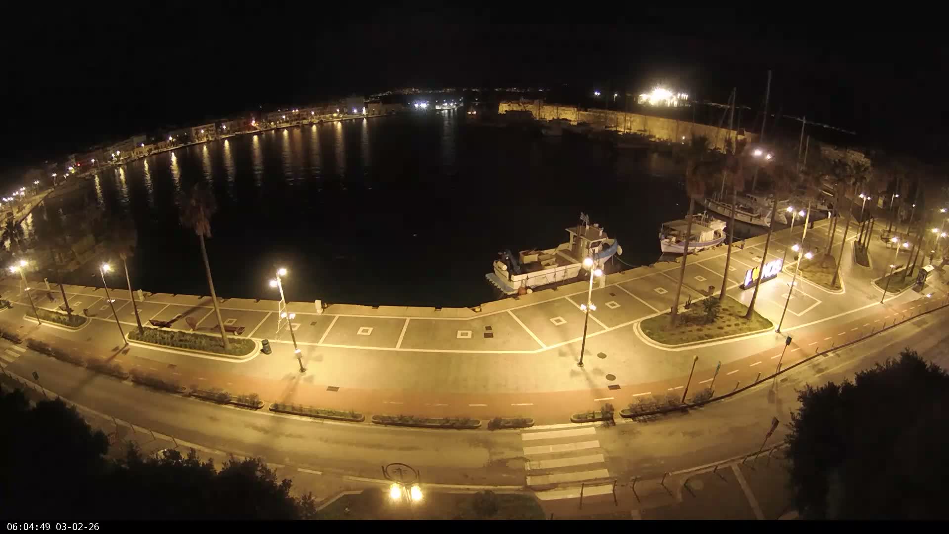 Kos City, Kos Island Harbour, Nerantzia Castle & Turkey Mainland View Live Cam - Kos, Dodacanese,  South Aegean (Periféreia Notíou Aigaíou), Greece