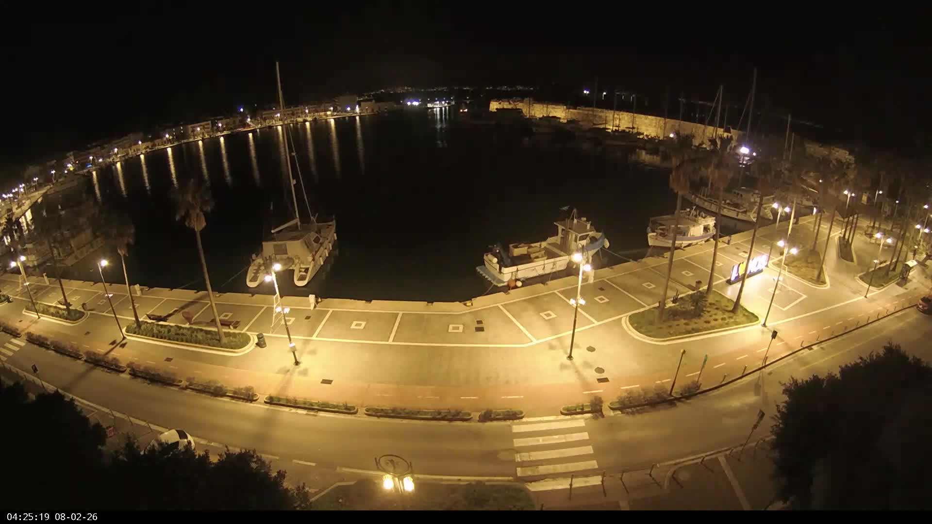 Kos City, Kos Island Harbour, Nerantzia Castle & Turkey Mainland View Live Cam - Kos, Dodacanese,  South Aegean (Periféreia Notíou Aigaíou), Greece