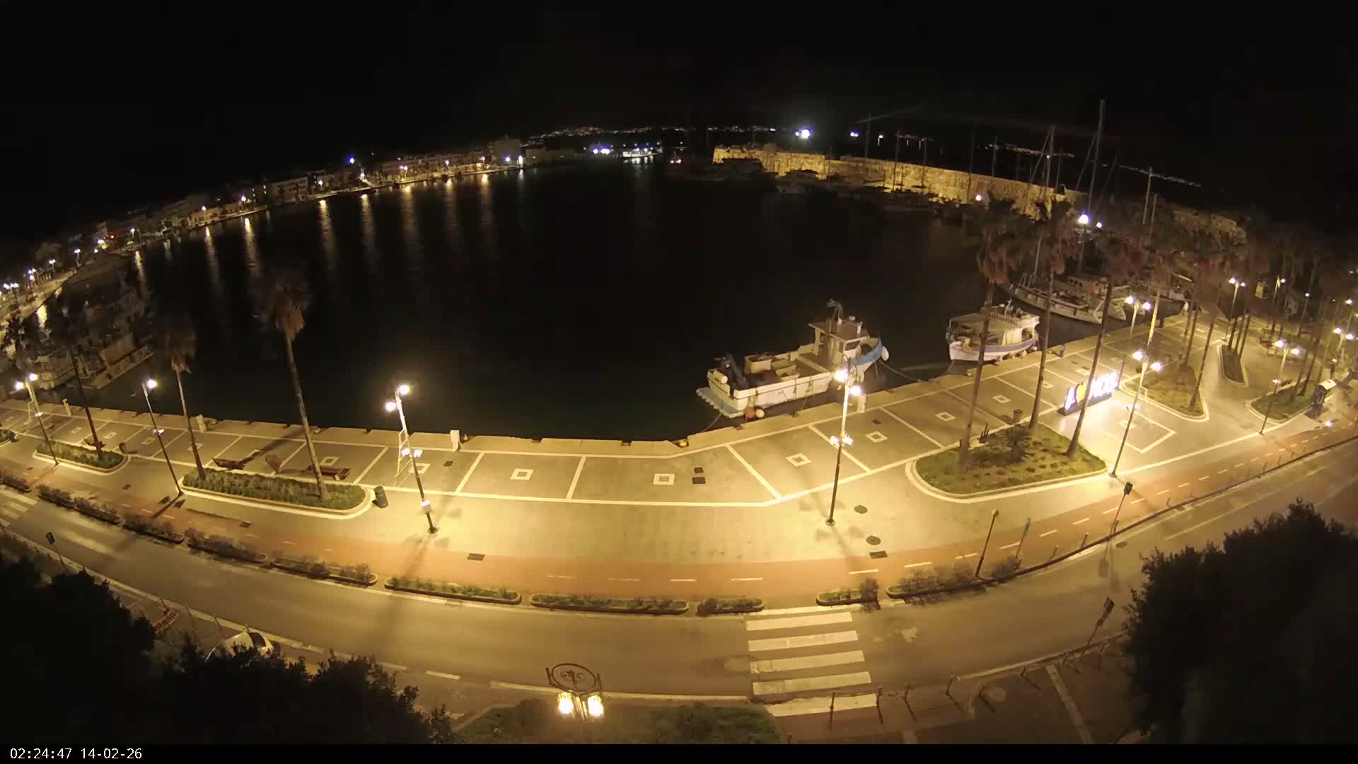 Kos City, Kos Island Harbour, Nerantzia Castle & Turkey Mainland View Live Cam - Kos, Dodacanese,  South Aegean (Periféreia Notíou Aigaíou), Greece