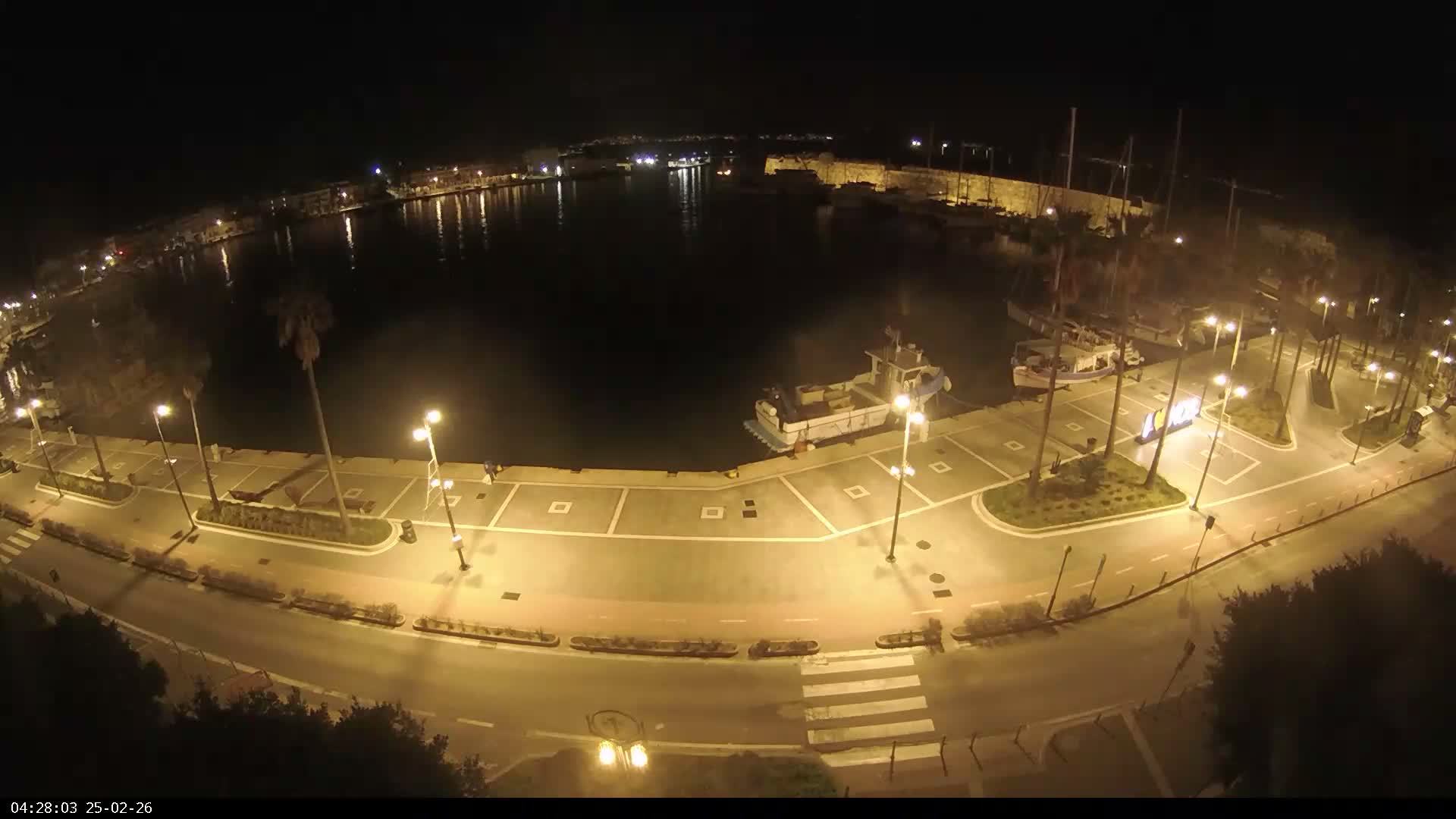 Kos City, Kos Island Harbour, Nerantzia Castle & Turkey Mainland View Live Cam - Kos, Dodacanese,  South Aegean (Periféreia Notíou Aigaíou), Greece