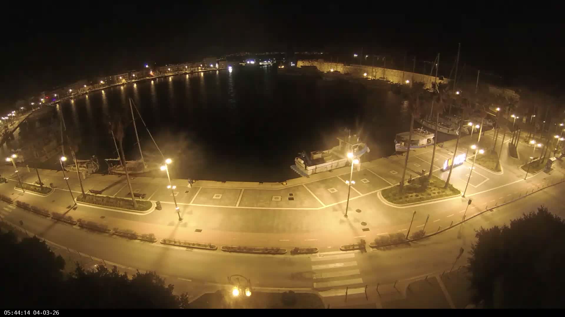 Kos City, Kos Island Harbour, Nerantzia Castle & Turkey Mainland View Live Cam - Kos, Dodacanese,  South Aegean (Periféreia Notíou Aigaíou), Greece