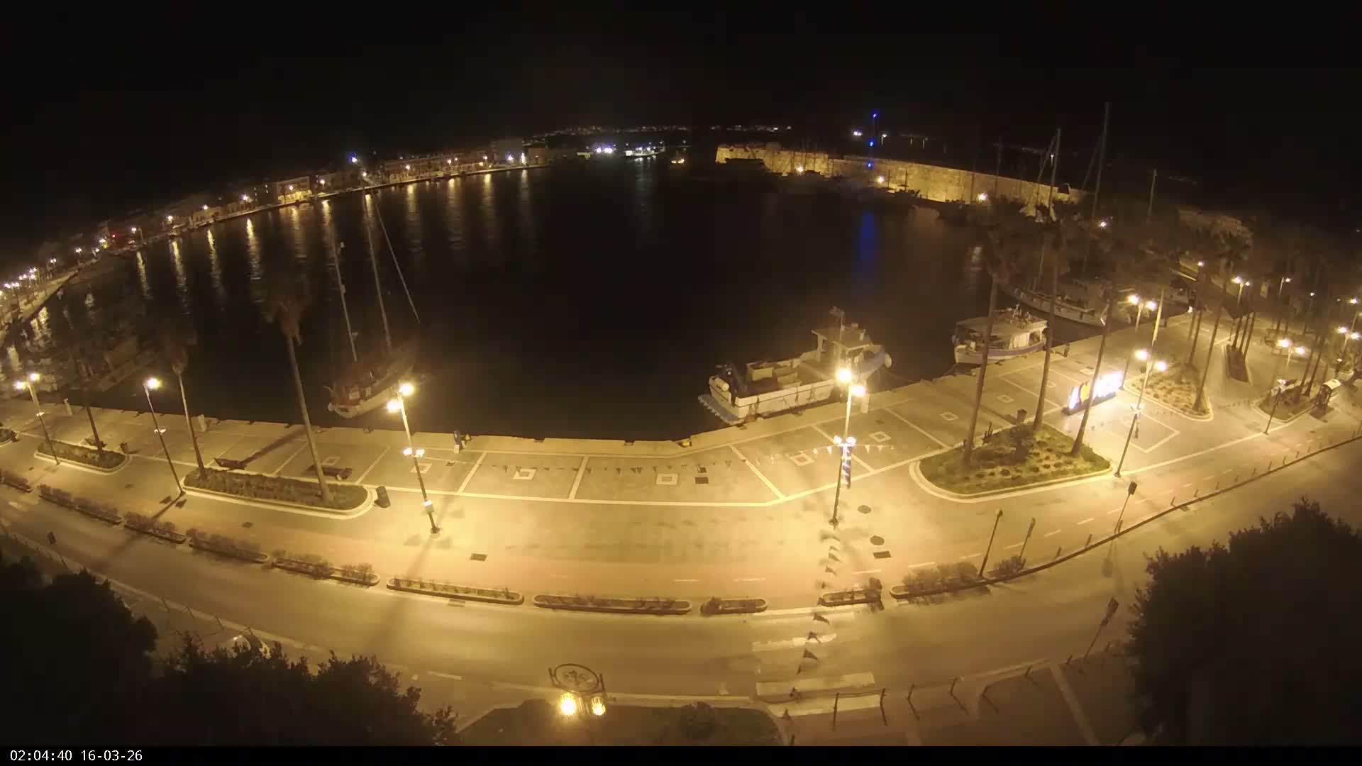 Kos City, Kos Island Harbour, Nerantzia Castle & Turkey Mainland View Live Cam - Kos, Dodacanese,  South Aegean (Periféreia Notíou Aigaíou), Greece