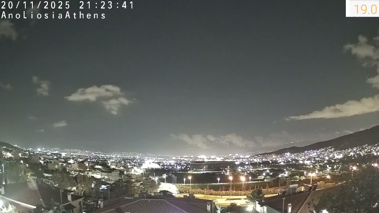Athens, Ano Liosia towards Athína Skyline Live Cam - Áno Liósia, Fyli, West Attica (Dytikís Attikís) Athens (Athína) , Attica (Attikí), Greece