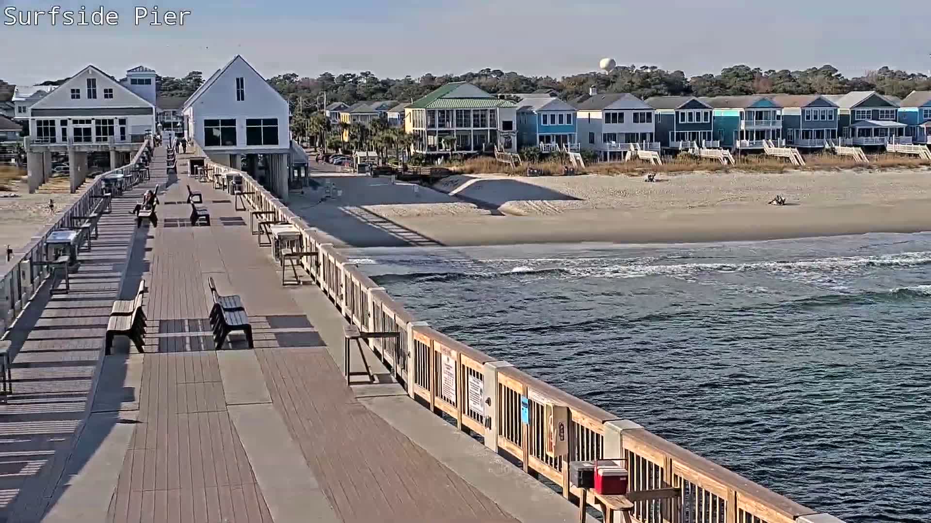 Surfside Beach Village, Beach & Pier Live Cam -  Surfside Beach, Horry, South Carolina, USA
