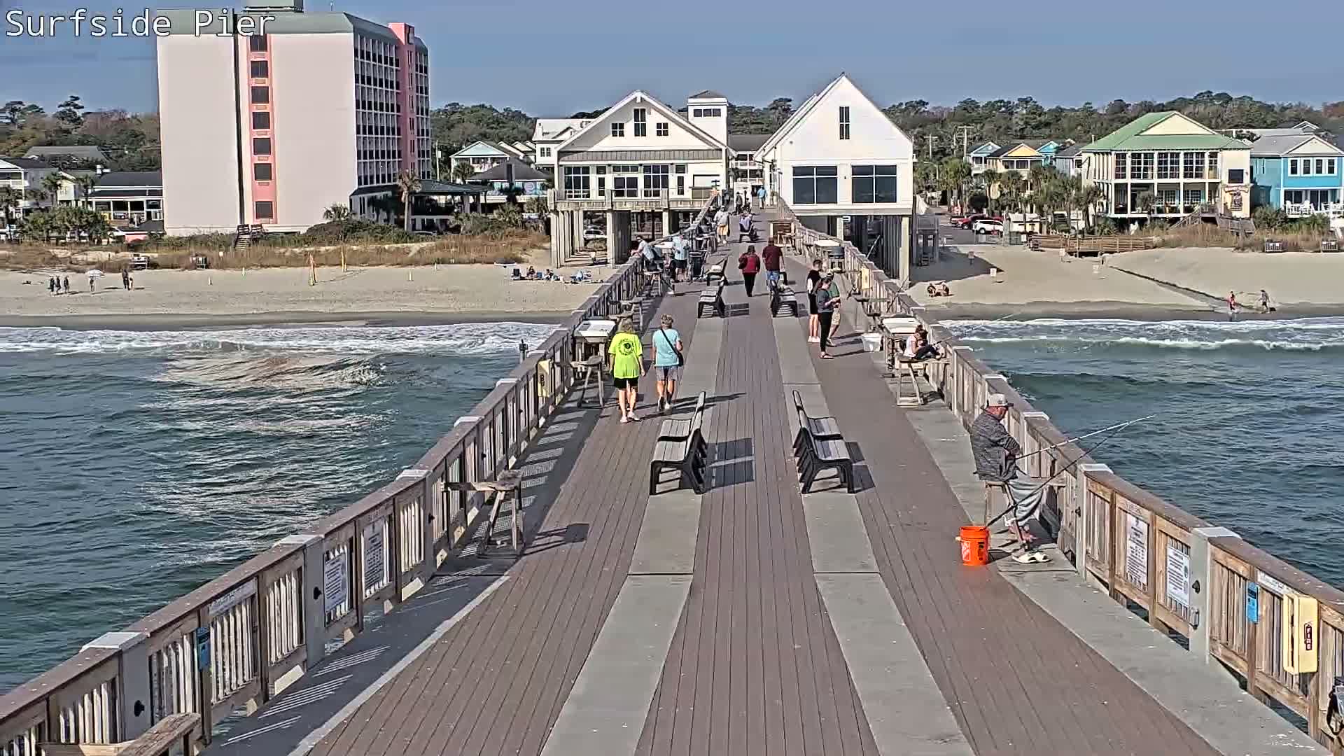 Surfside Beach Village, Beach & Pier Live Cam -  Surfside Beach, Horry, South Carolina, USA