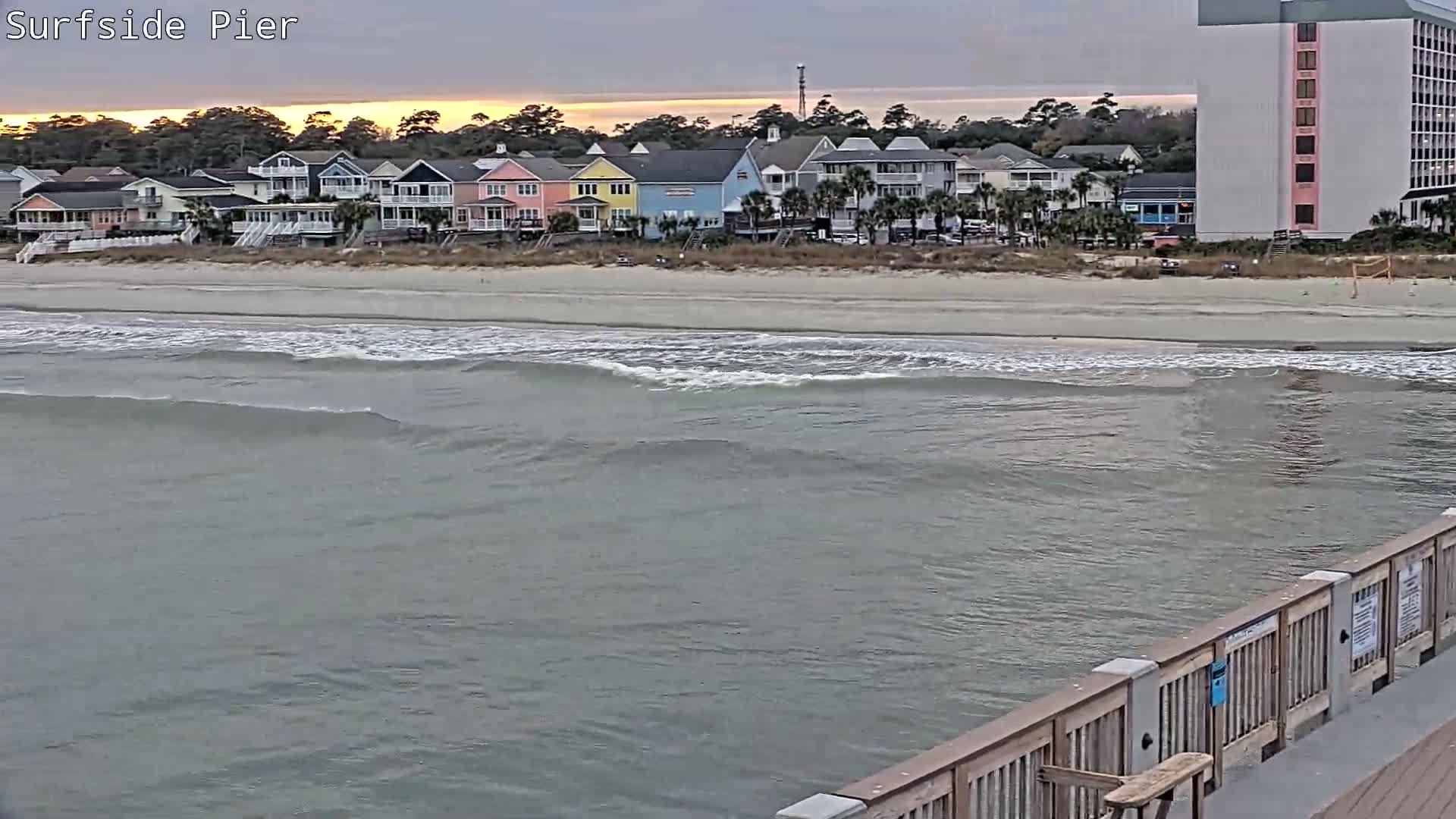 Surfside Beach Village, Beach & Pier Live Cam -  Surfside Beach, Horry, South Carolina, USA