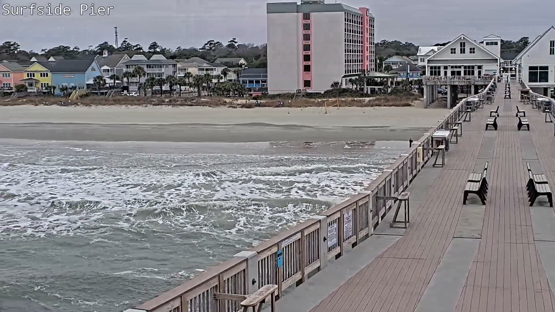Surfside Beach Village, Beach & Pier Live Cam -  Surfside Beach, Horry, South Carolina, USA