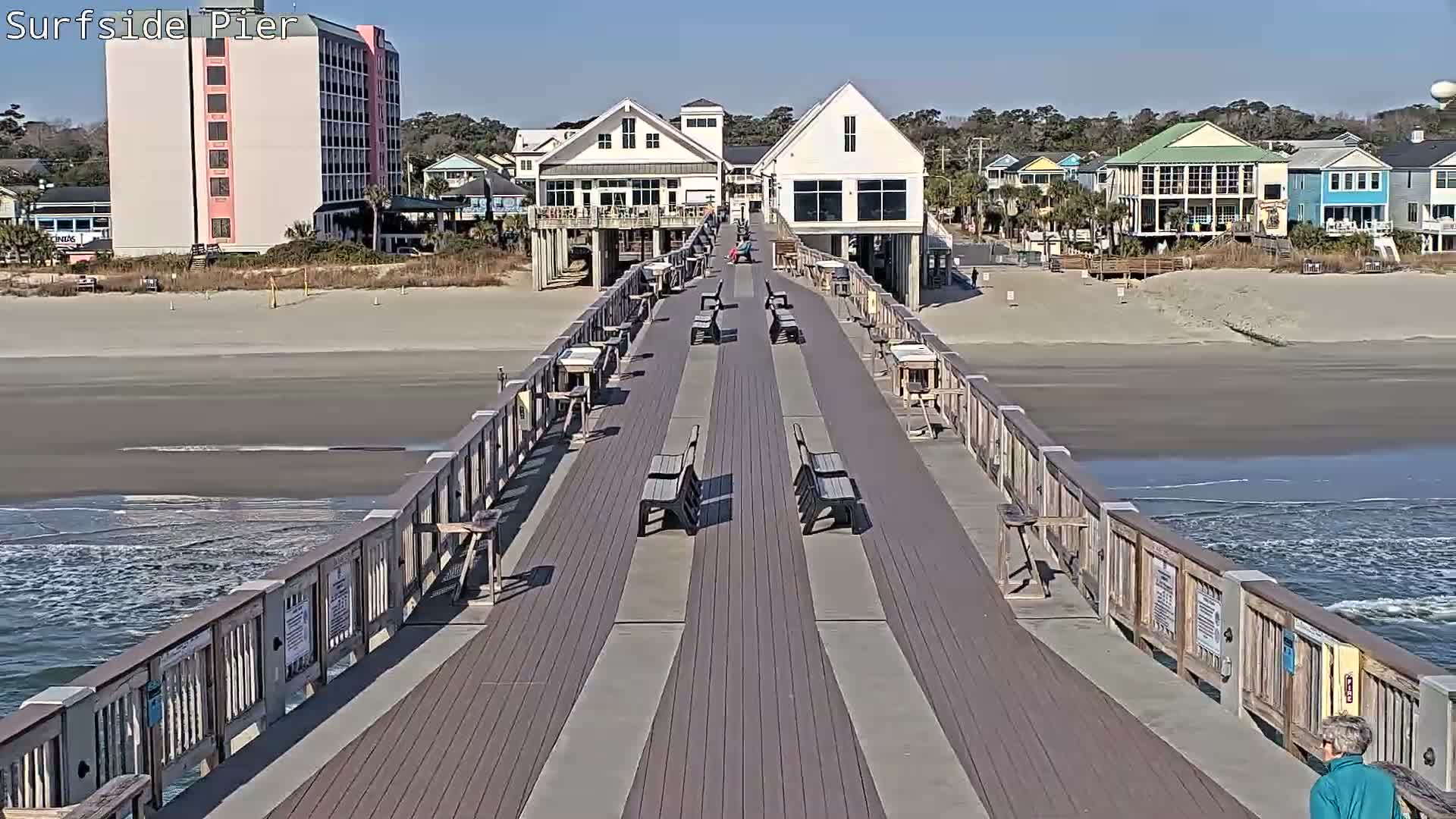 Surfside Beach Village, Beach & Pier Live Cam -  Surfside Beach, Horry, South Carolina, USA