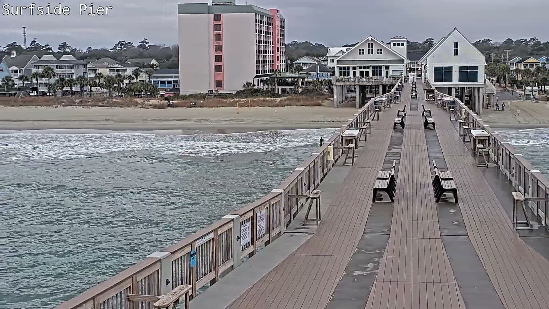 Surfside Beach Village, Beach & Pier Live Cam -  Surfside Beach, Horry, South Carolina, USA