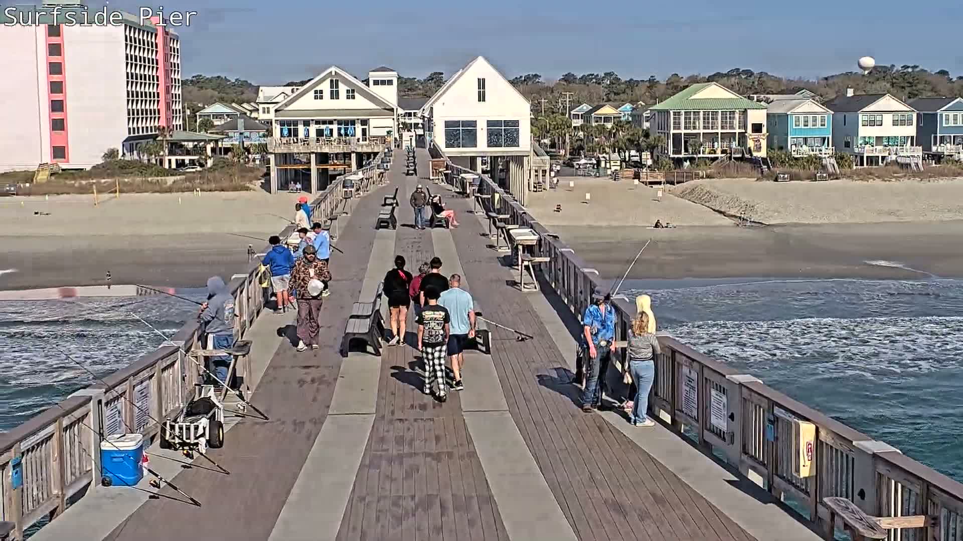 Surfside Beach Village, Beach & Pier Live Cam -  Surfside Beach, Horry, South Carolina, USA