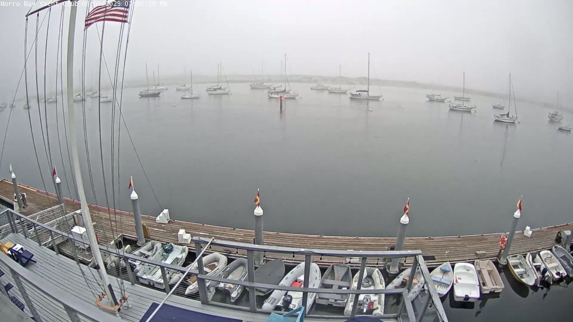 Morro Bay & Morro Bay Yatch Club Live Cam - Morro Bay, San Luis Obispo, California, USA
