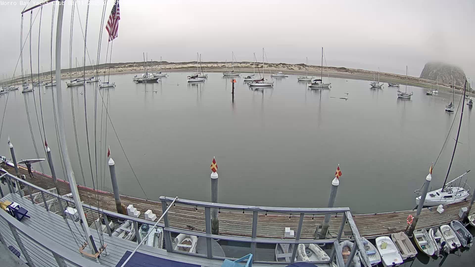 Morro Bay & Morro Bay Yatch Club Live Cam - Morro Bay, San Luis Obispo, California, USA