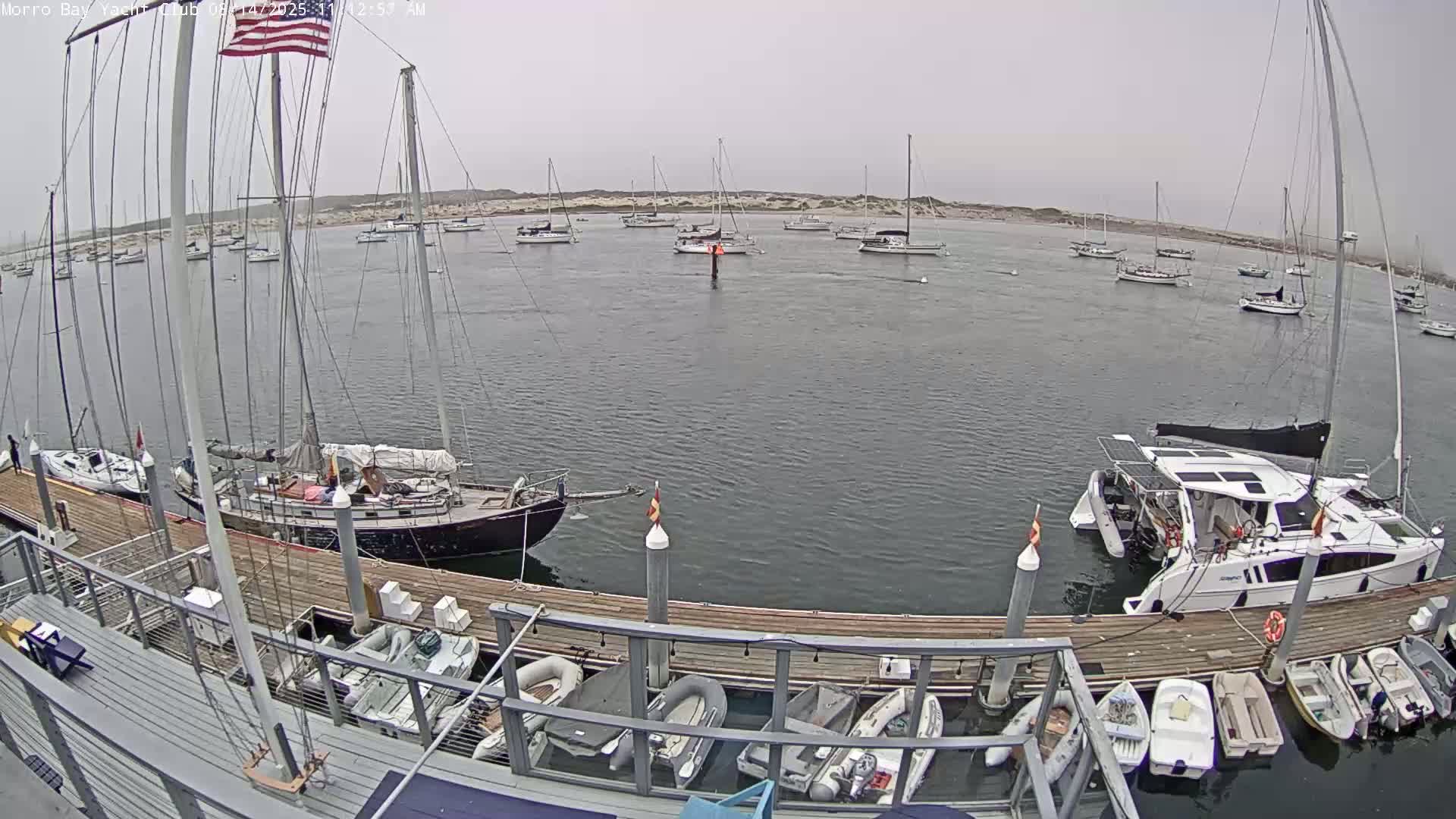 Morro Bay & Morro Bay Yatch Club Live Cam - Morro Bay, San Luis Obispo, California, USA