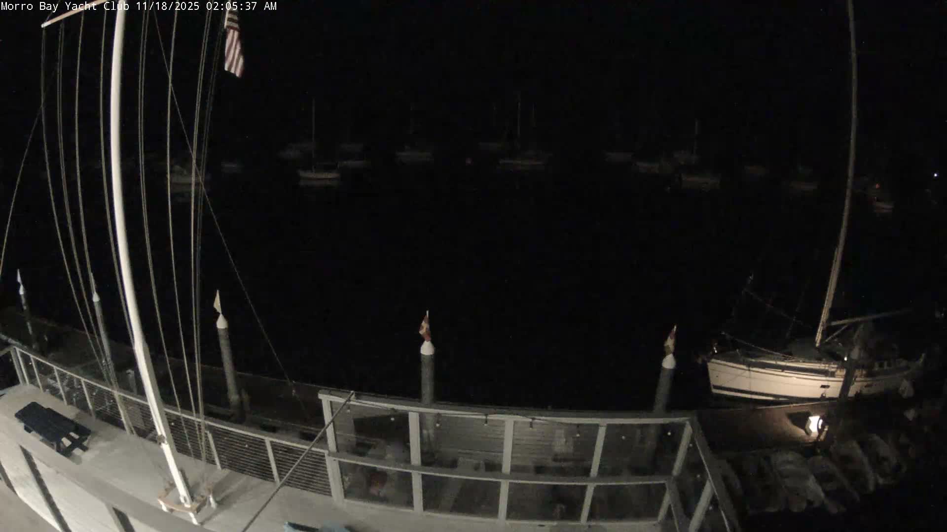 Morro Bay & Morro Bay Yatch Club Live Cam - Morro Bay, San Luis Obispo, California, USA