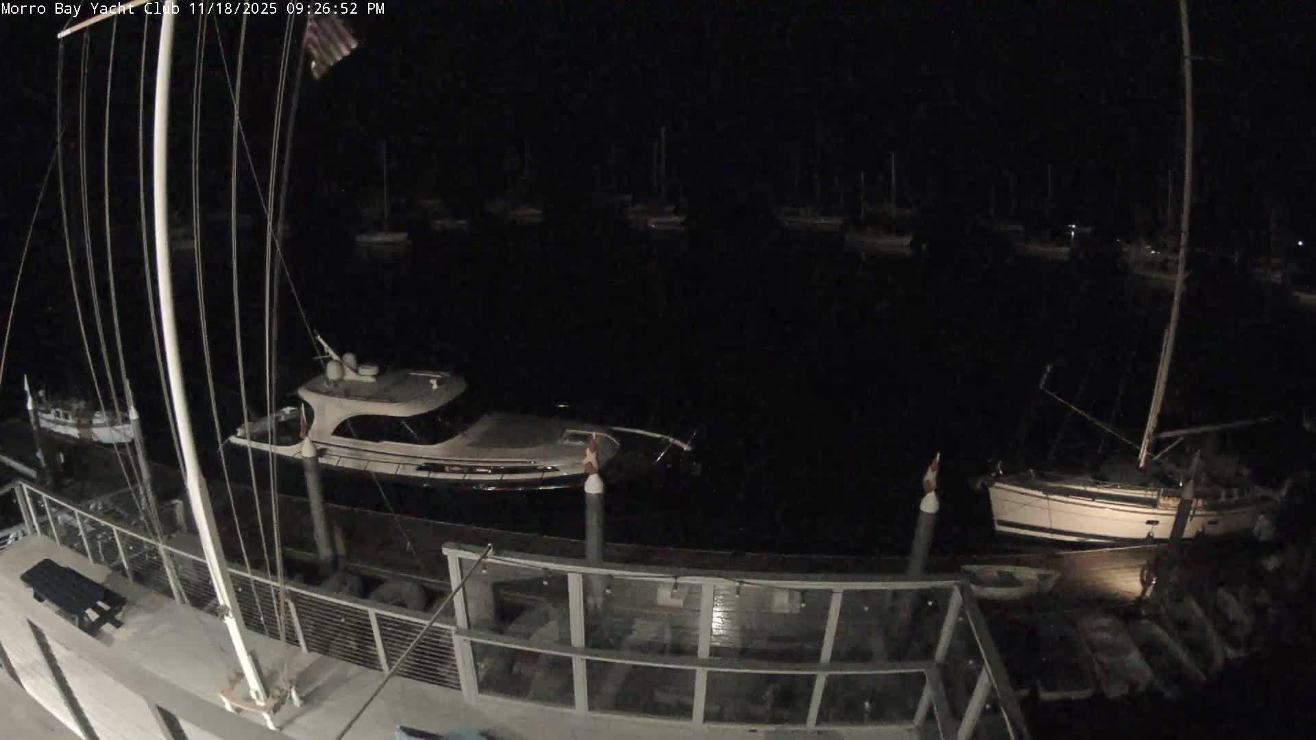 Morro Bay & Morro Bay Yatch Club Live Cam - Morro Bay, San Luis Obispo, California, USA