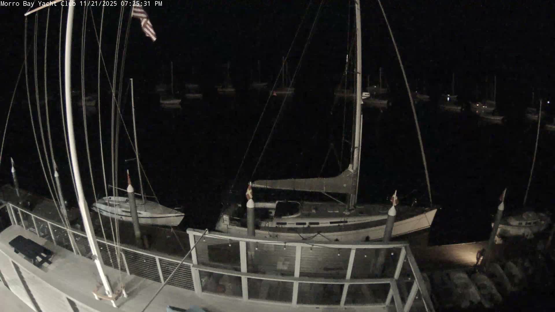 Morro Bay & Morro Bay Yatch Club Live Cam - Morro Bay, San Luis Obispo, California, USA