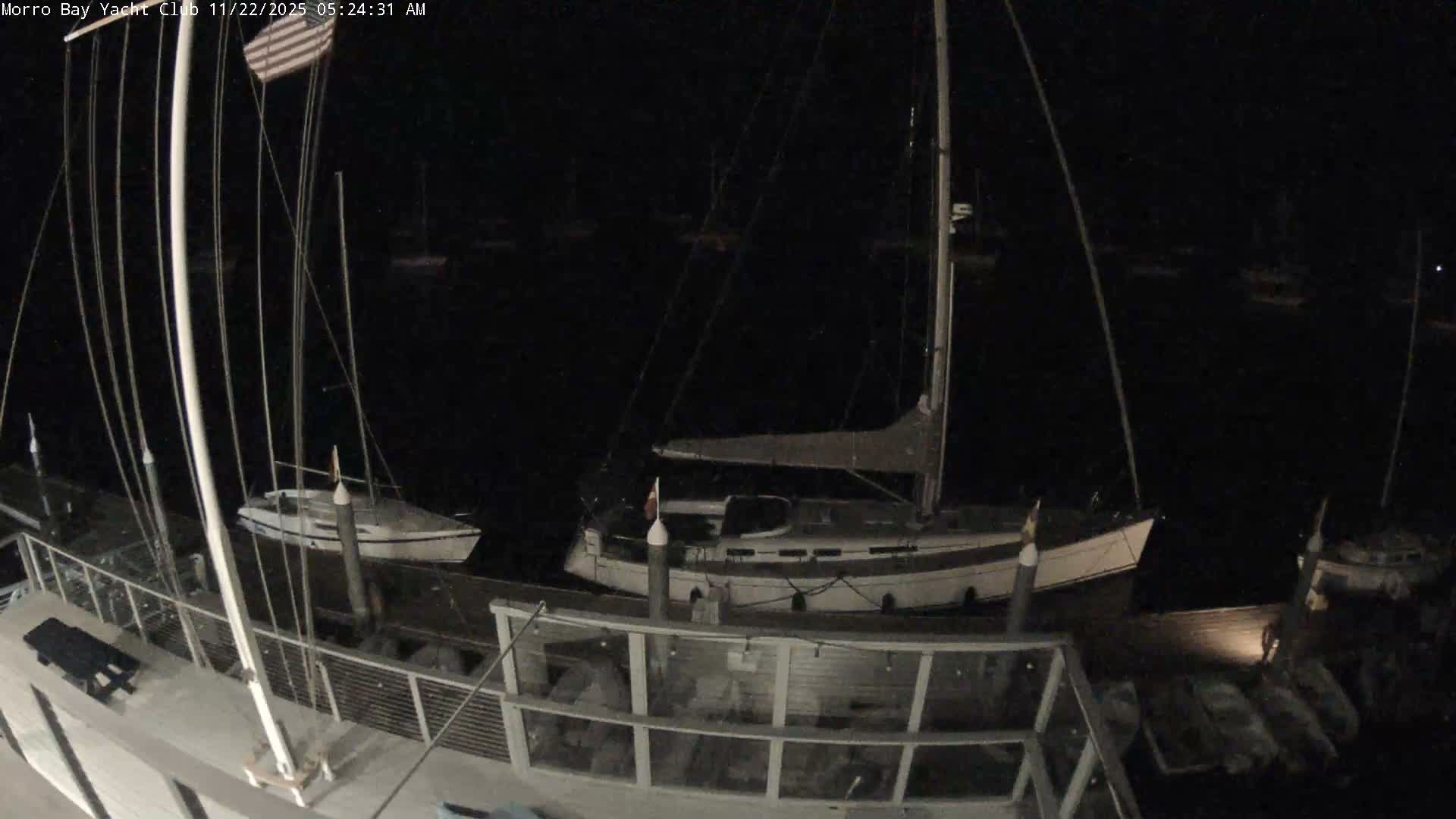 Morro Bay & Morro Bay Yatch Club Live Cam - Morro Bay, San Luis Obispo, California, USA