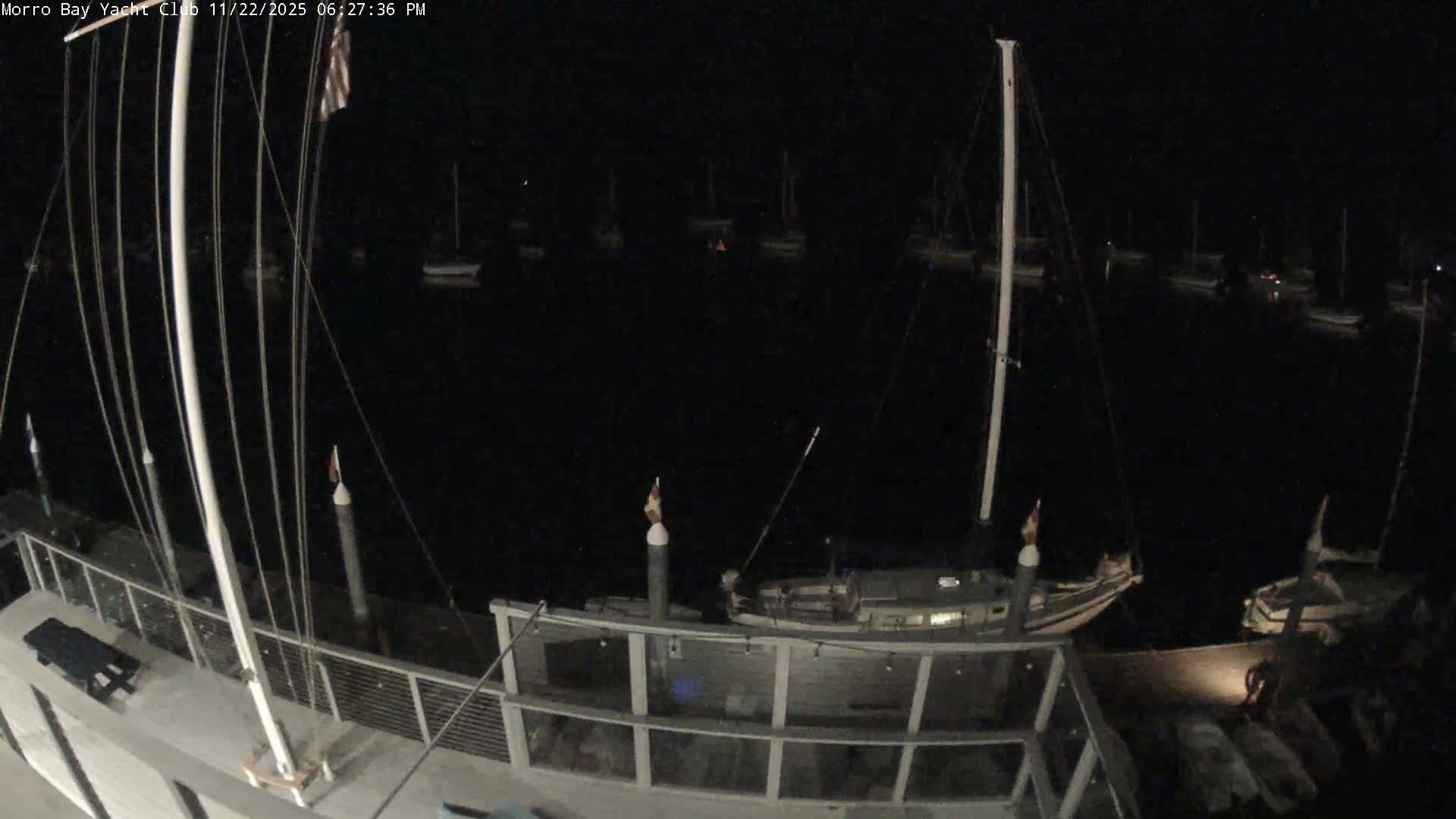 Morro Bay & Morro Bay Yatch Club Live Cam - Morro Bay, San Luis Obispo, California, USA