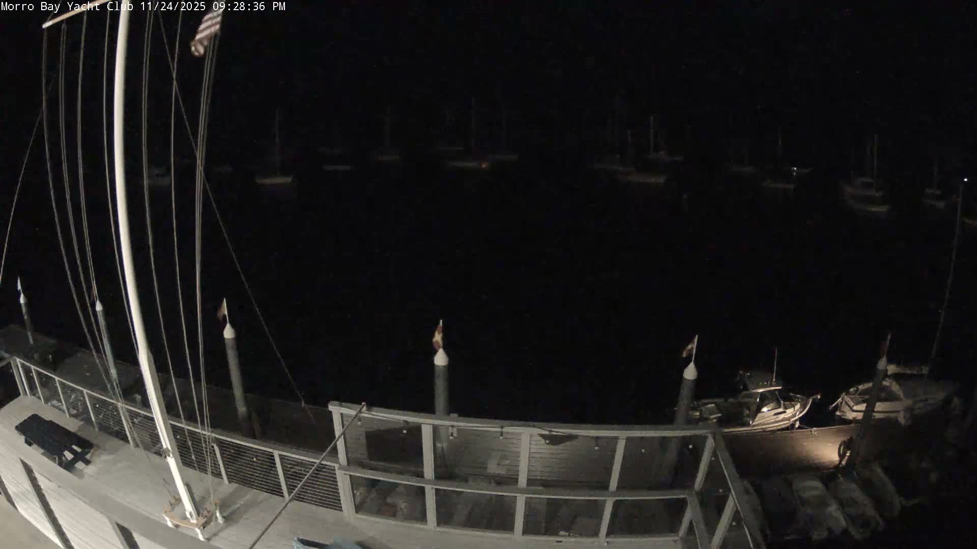 Morro Bay & Morro Bay Yatch Club Live Cam - Morro Bay, San Luis Obispo, California, USA