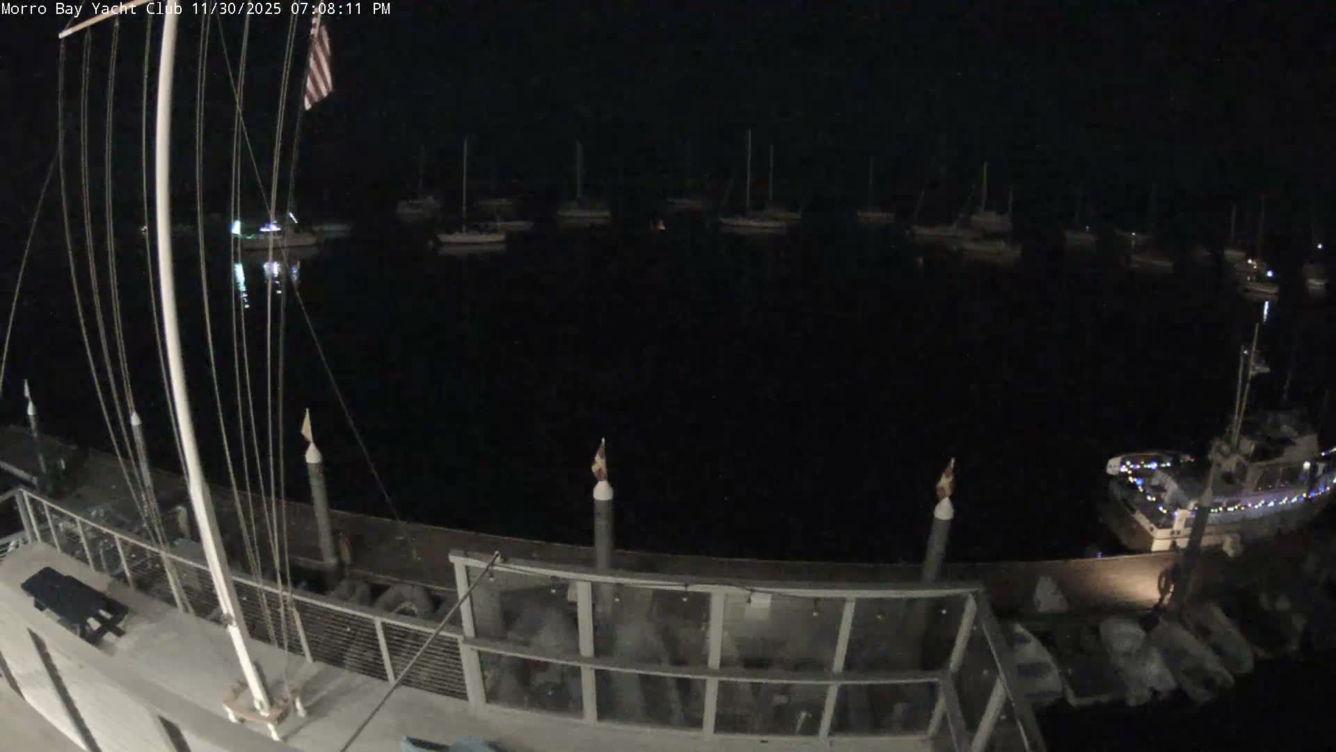 Morro Bay & Morro Bay Yatch Club Live Cam - Morro Bay, San Luis Obispo, California, USA