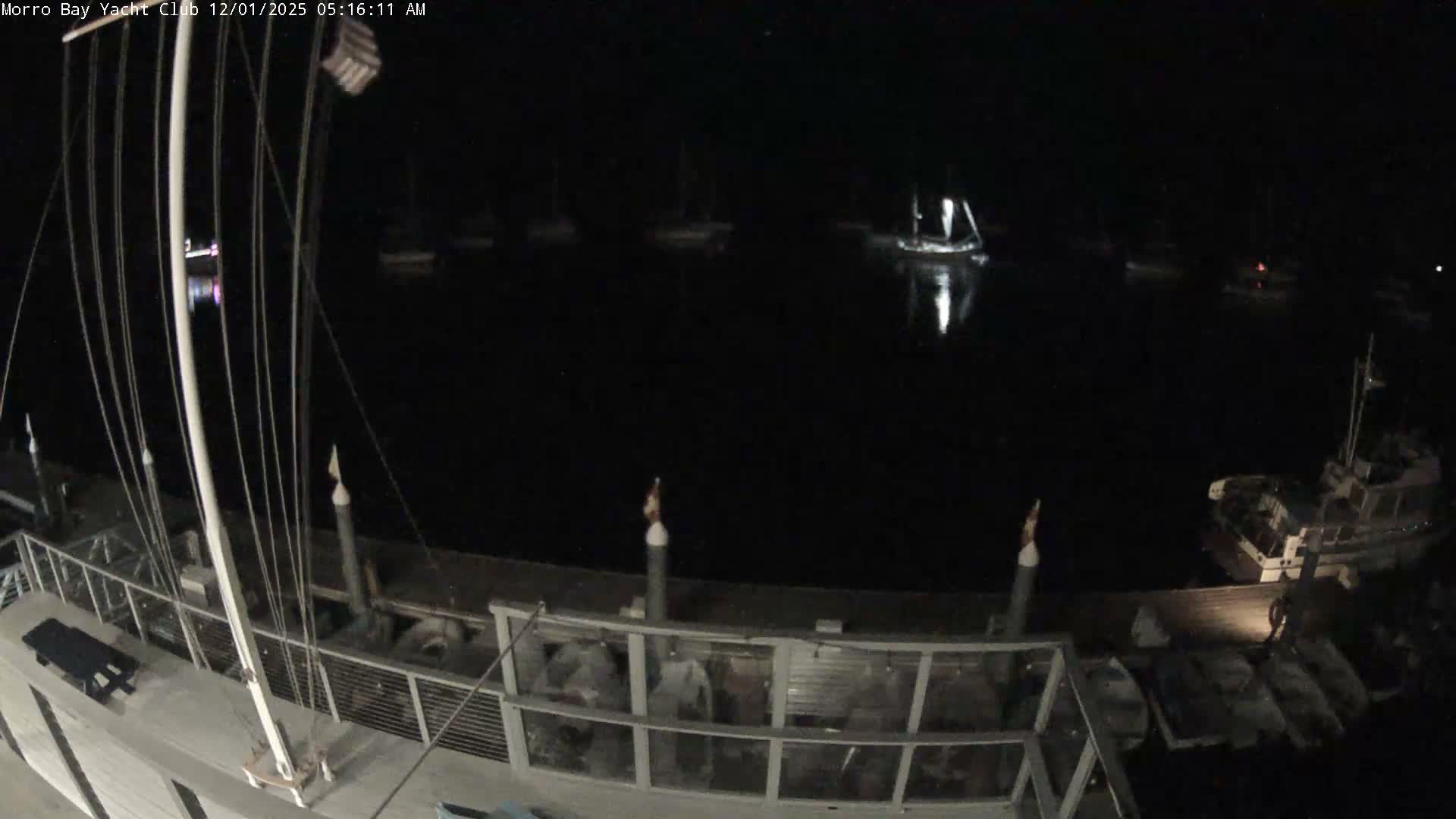 Morro Bay & Morro Bay Yatch Club Live Cam - Morro Bay, San Luis Obispo, California, USA
