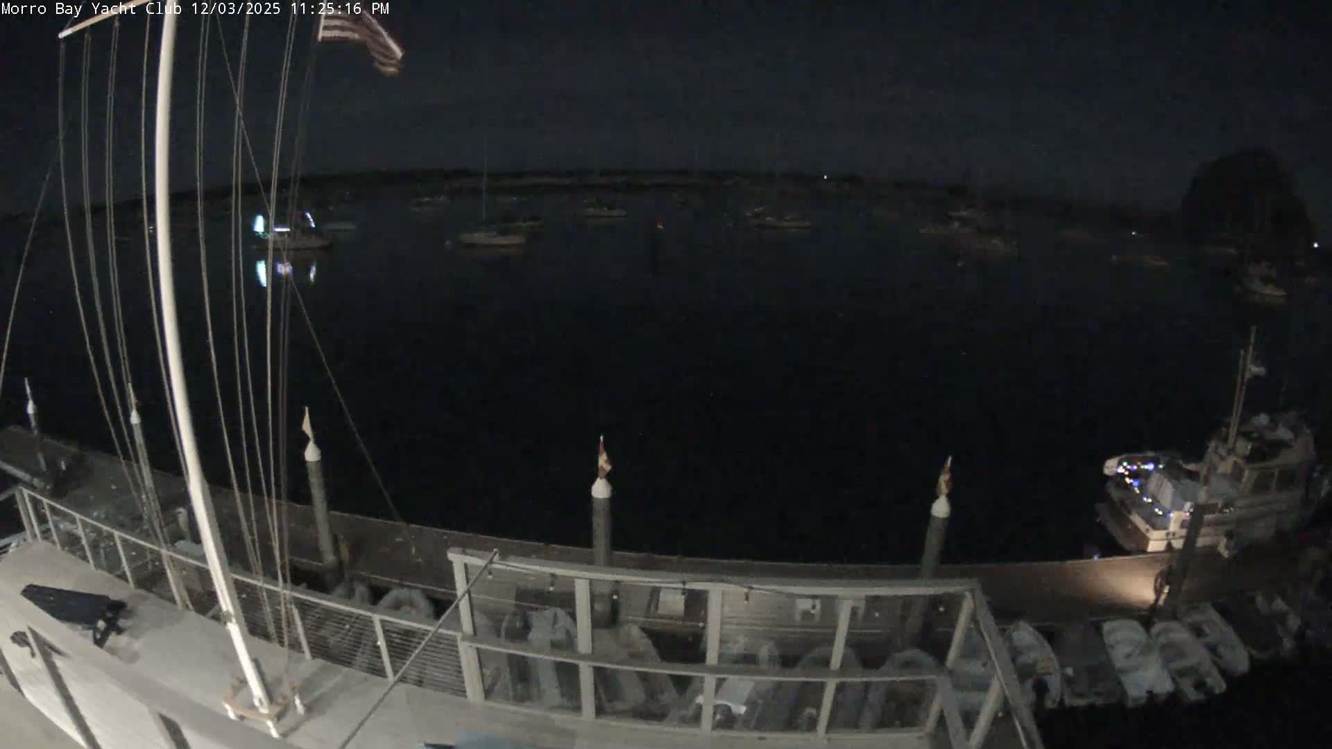 Morro Bay & Morro Bay Yatch Club Live Cam - Morro Bay, San Luis Obispo, California, USA
