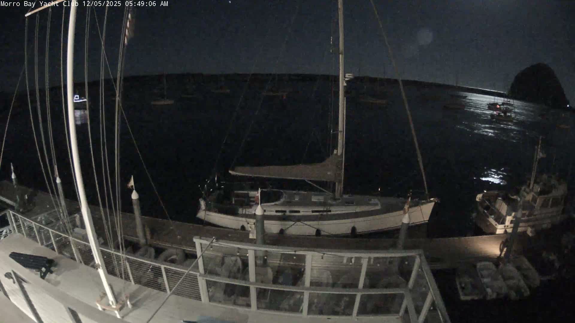 Morro Bay & Morro Bay Yatch Club Live Cam - Morro Bay, San Luis Obispo, California, USA