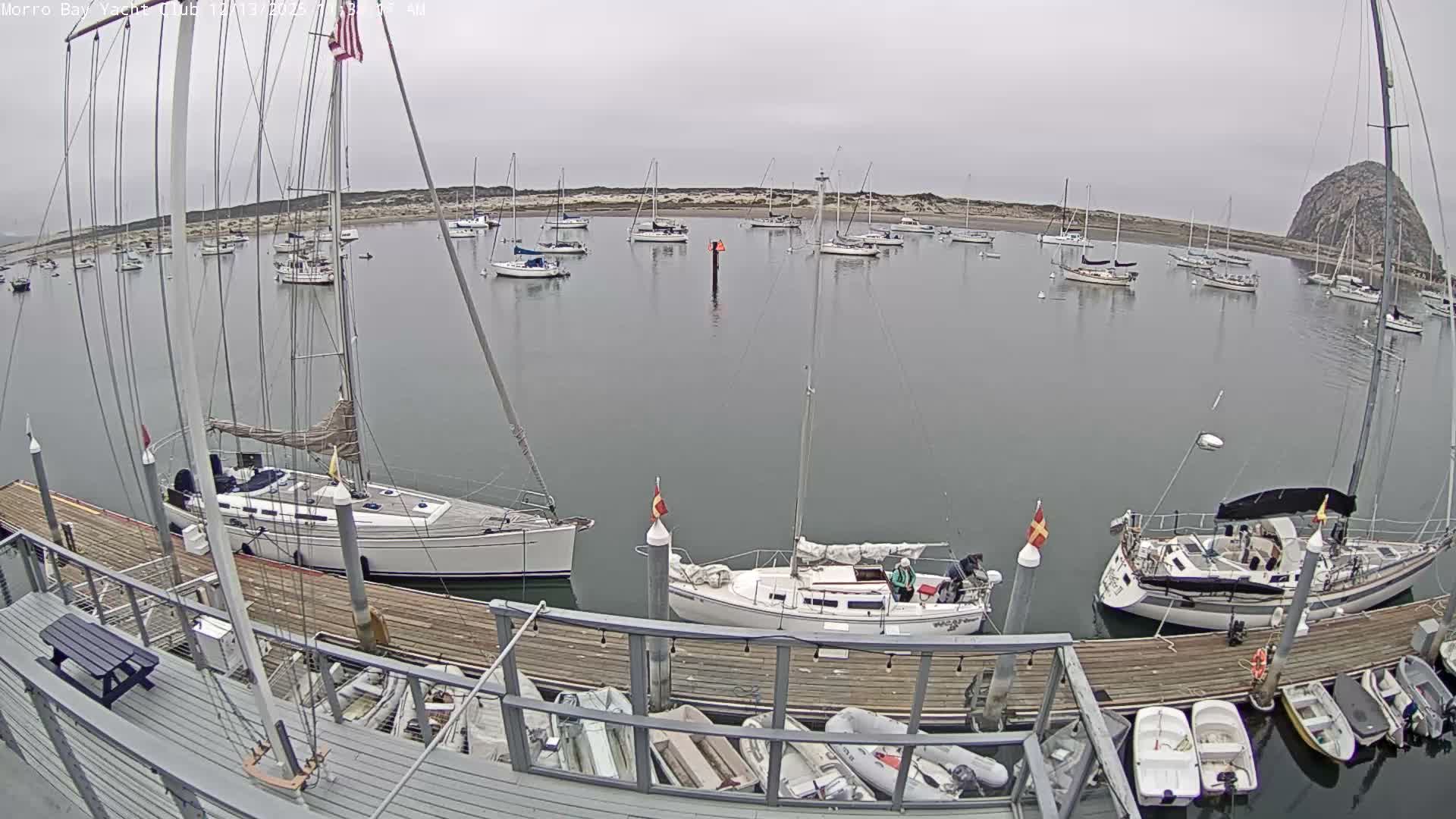 Morro Bay & Morro Bay Yatch Club Live Cam - Morro Bay, San Luis Obispo, California, USA